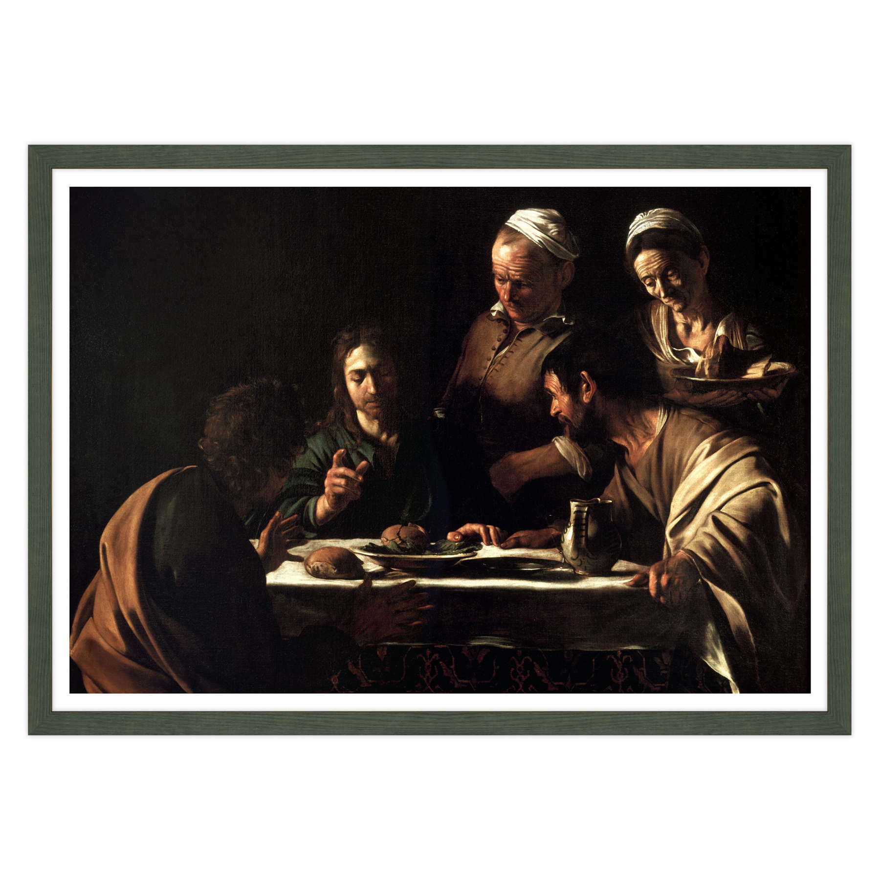 Caravaggio - Cena in Emmaus Stupore