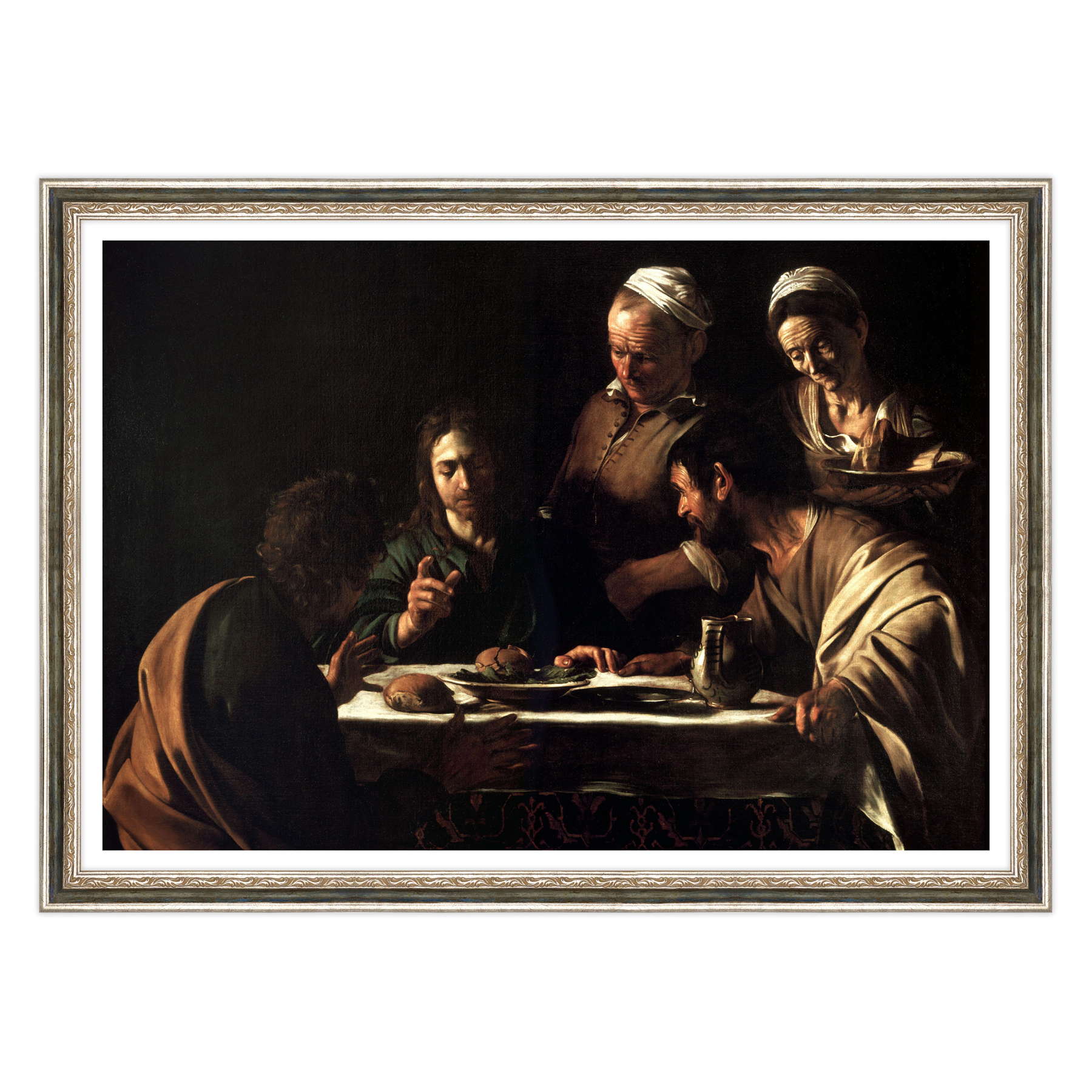 Caravaggio - Cena in Emmaus Stupore