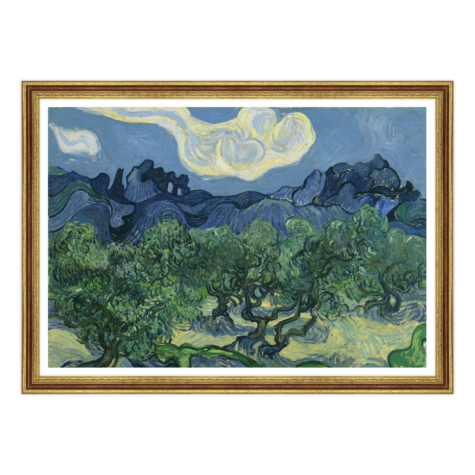 Van Gogh - Ulivi con le Alpilles sullo sfondo