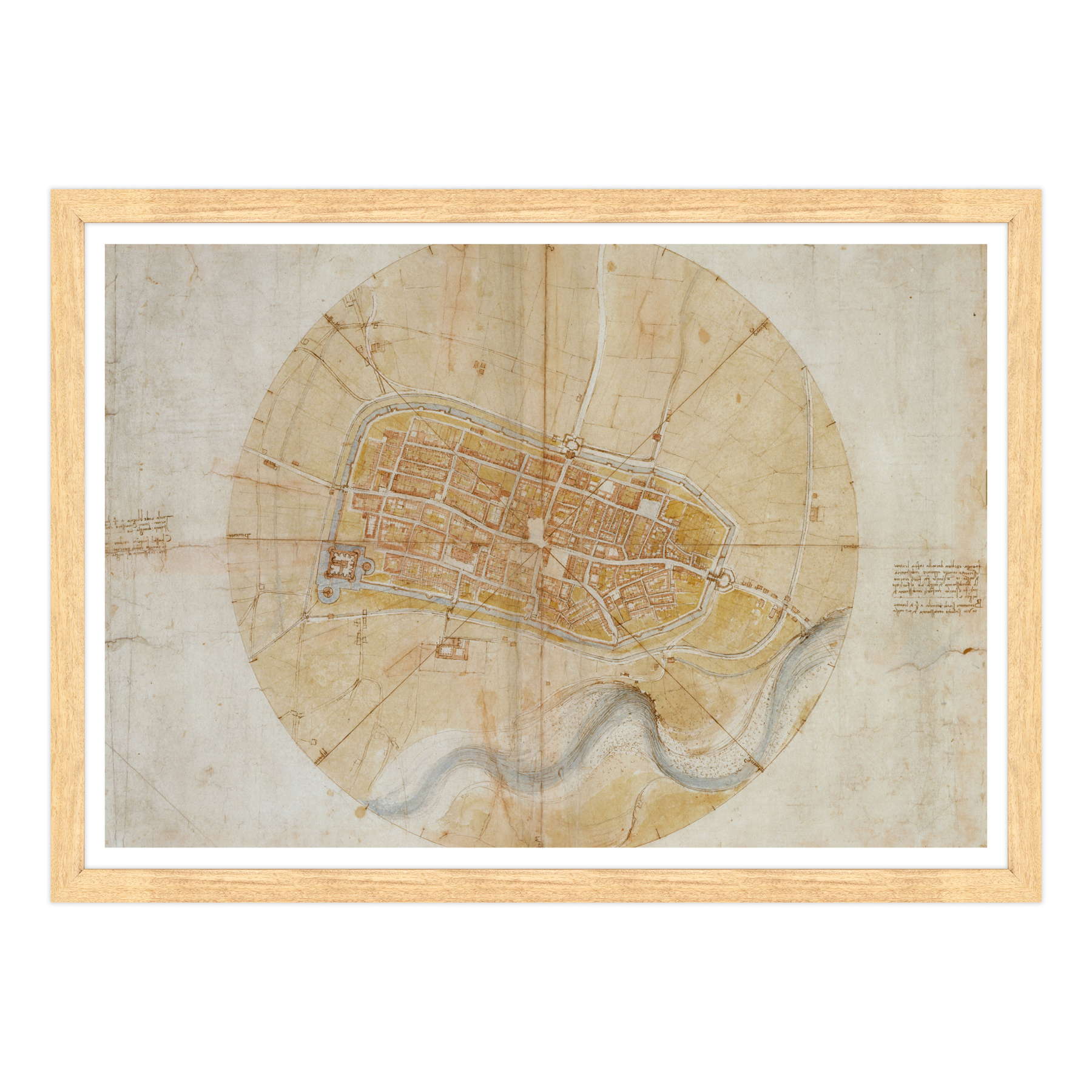 Leonardo Da Vinci - Pianta di Imola