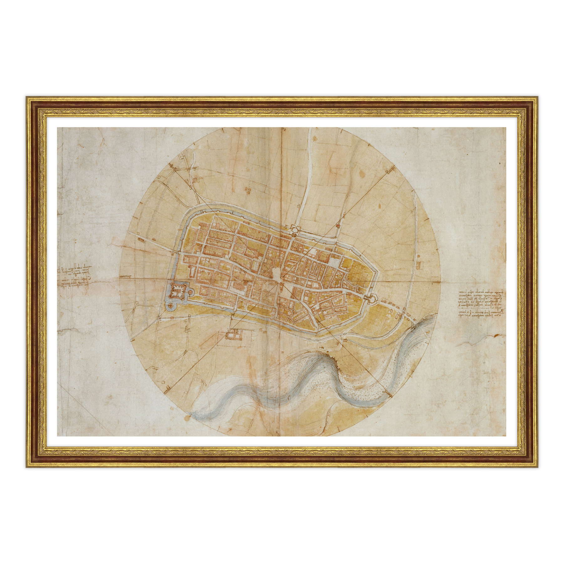 Leonardo Da Vinci - Pianta di Imola