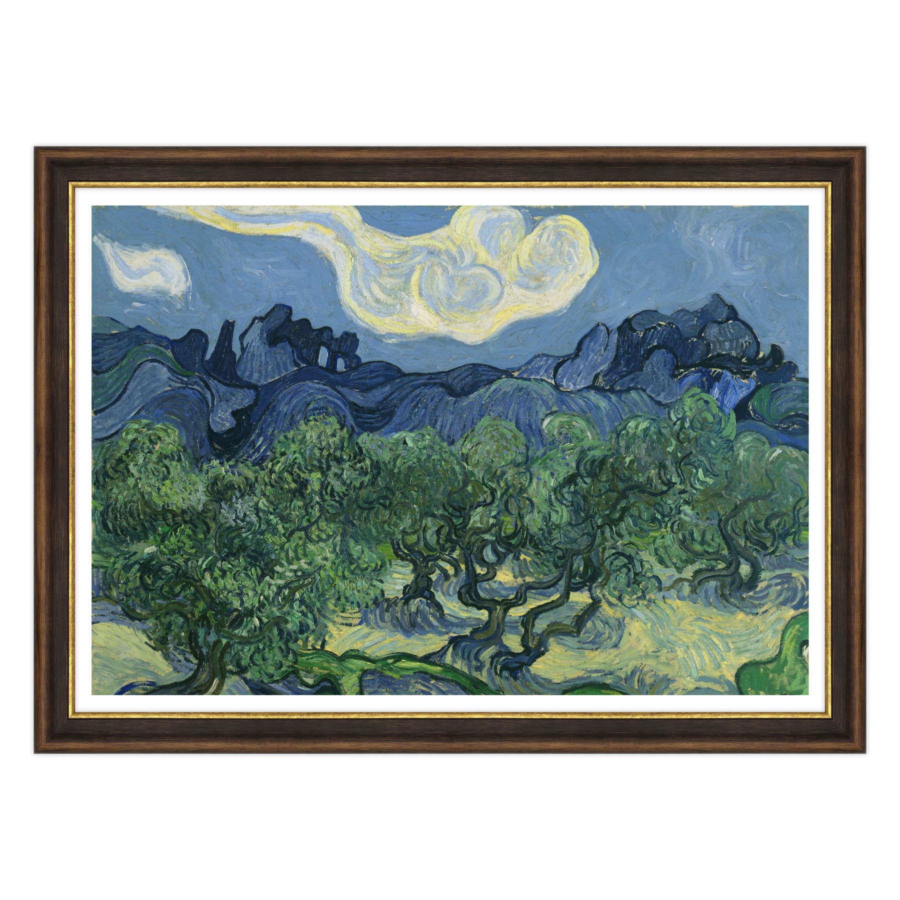 Van Gogh - Ulivi con le Alpilles sullo sfondo