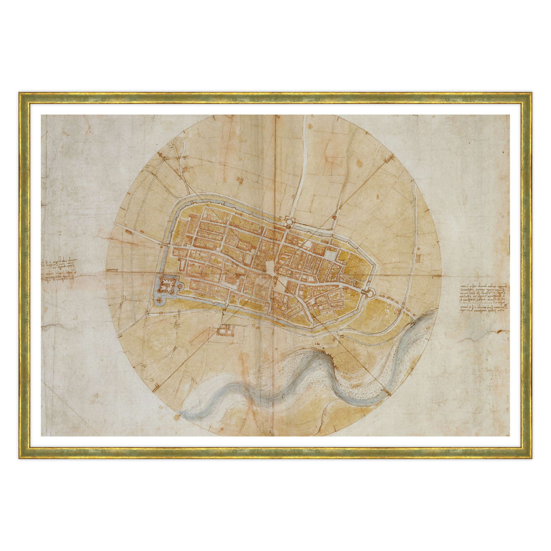 Leonardo Da Vinci - Pianta di Imola