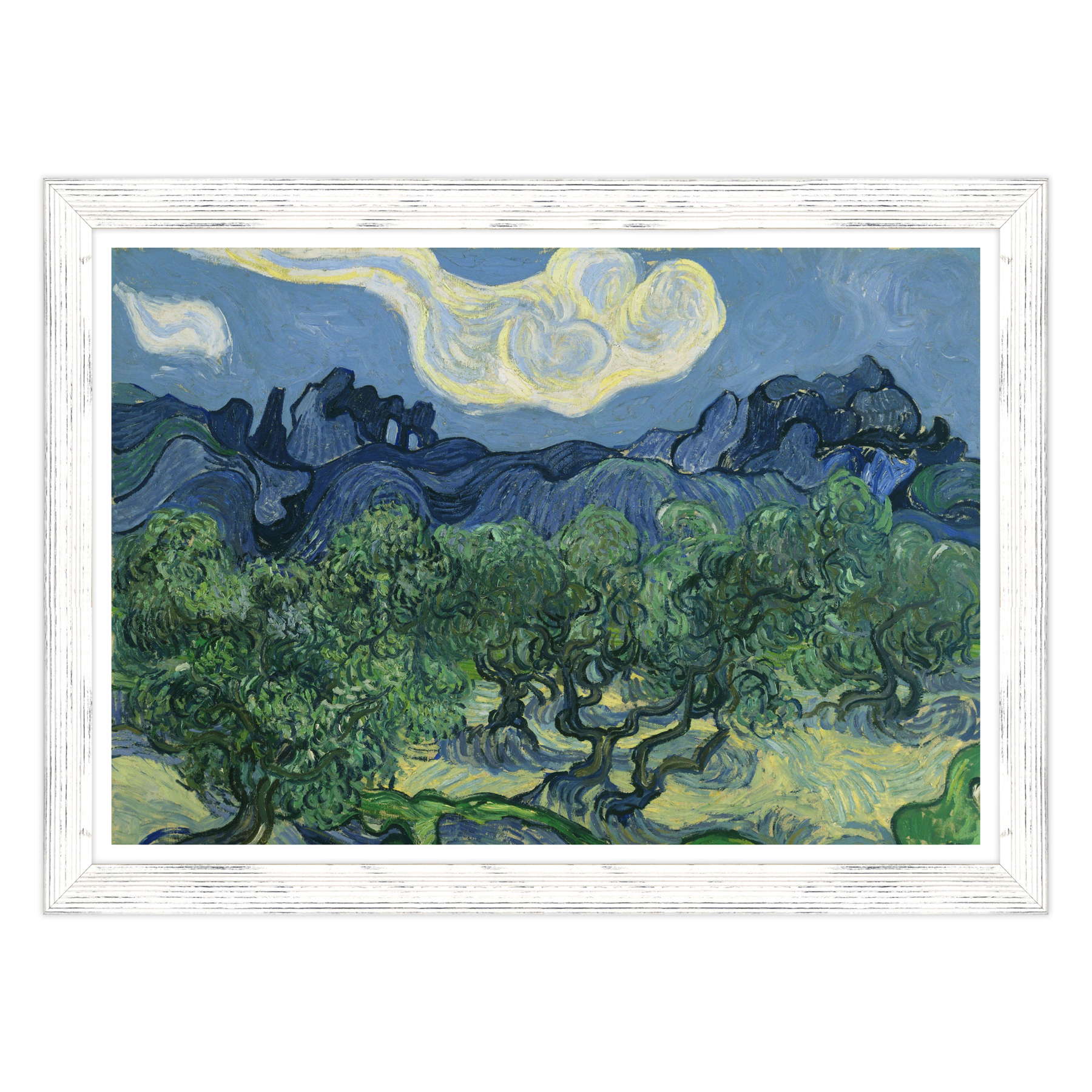 Van Gogh - Ulivi con le Alpilles sullo sfondo