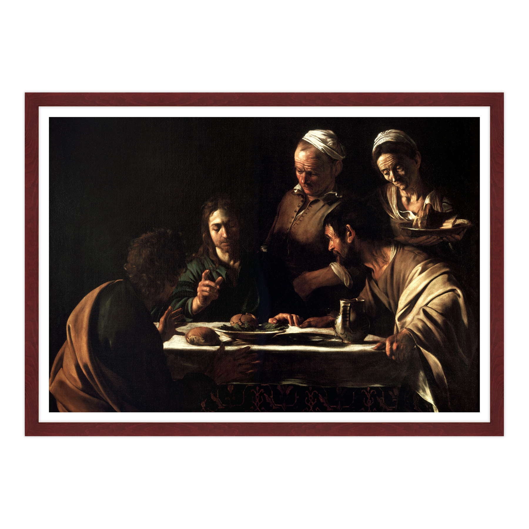 Caravaggio - Cena in Emmaus Stupore