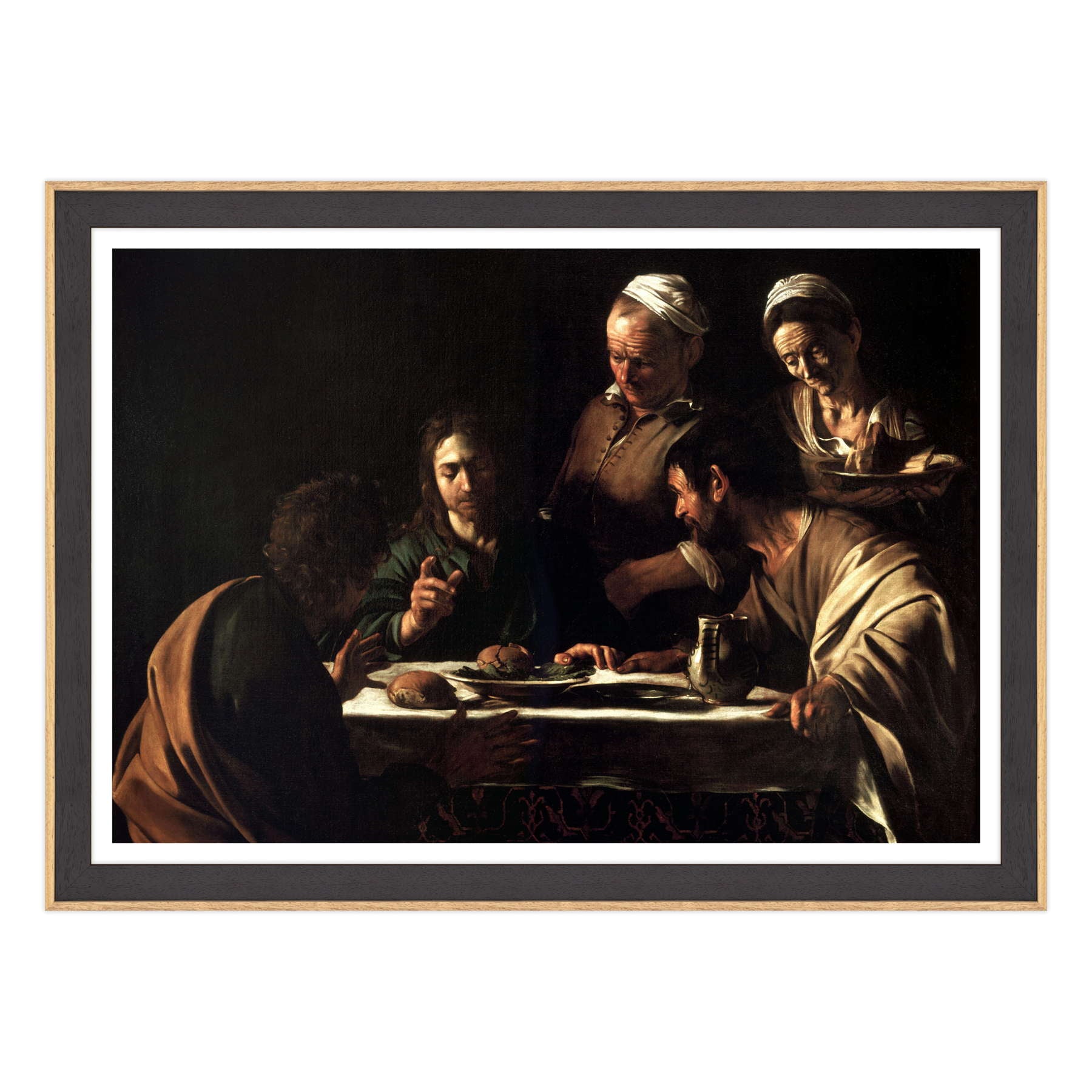 Caravaggio - Cena in Emmaus Stupore