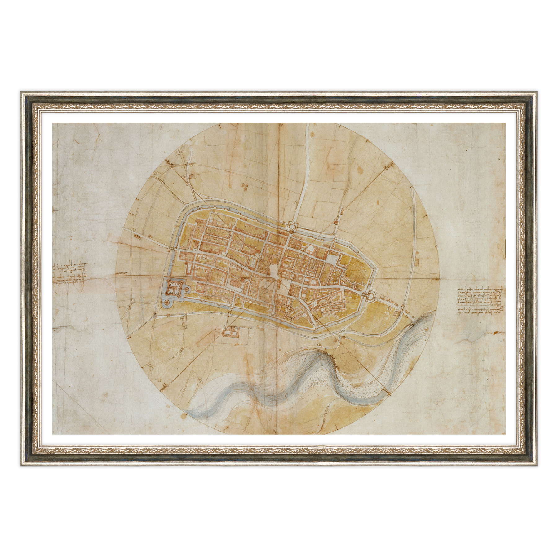 Leonardo Da Vinci - Pianta di Imola
