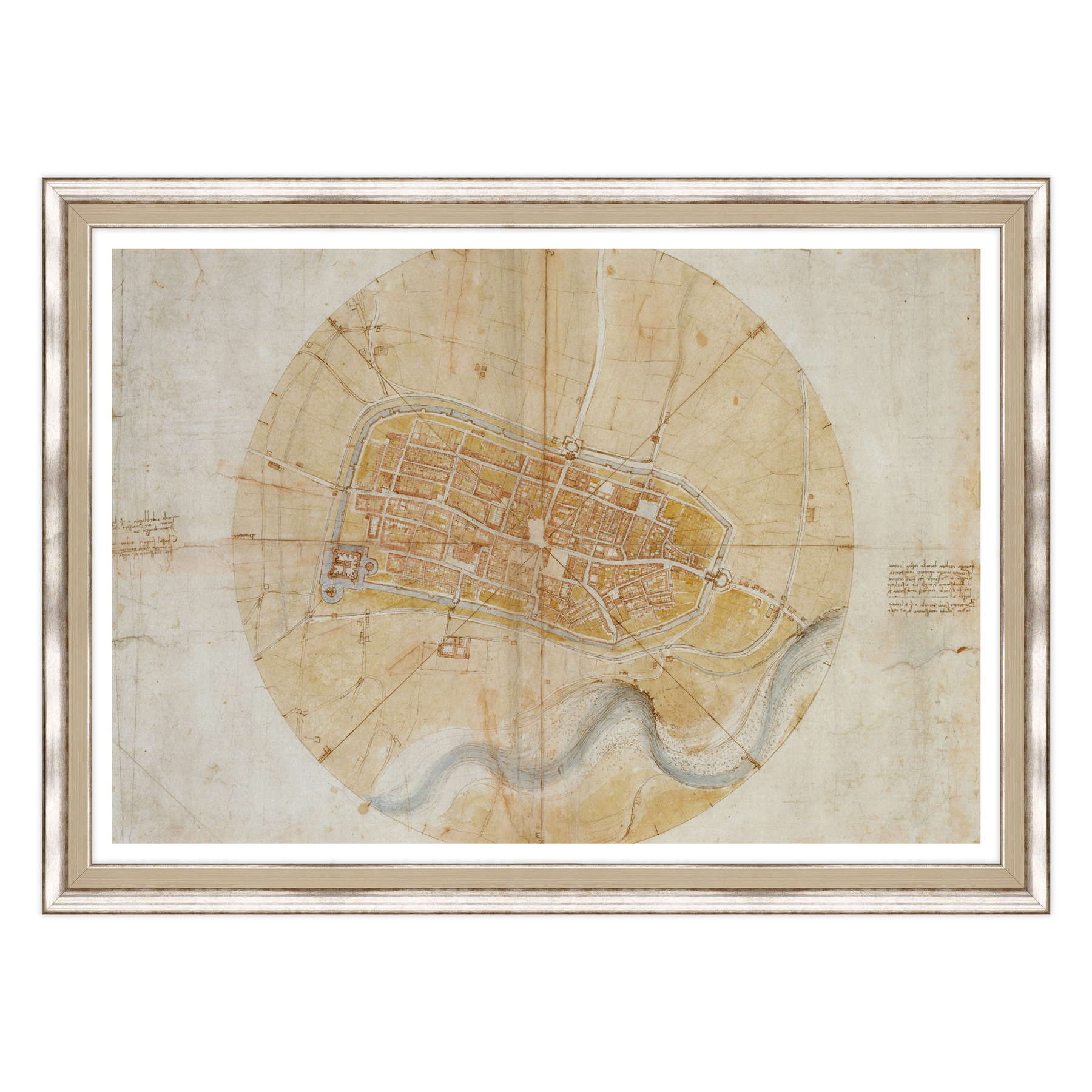 Leonardo Da Vinci - Pianta di Imola