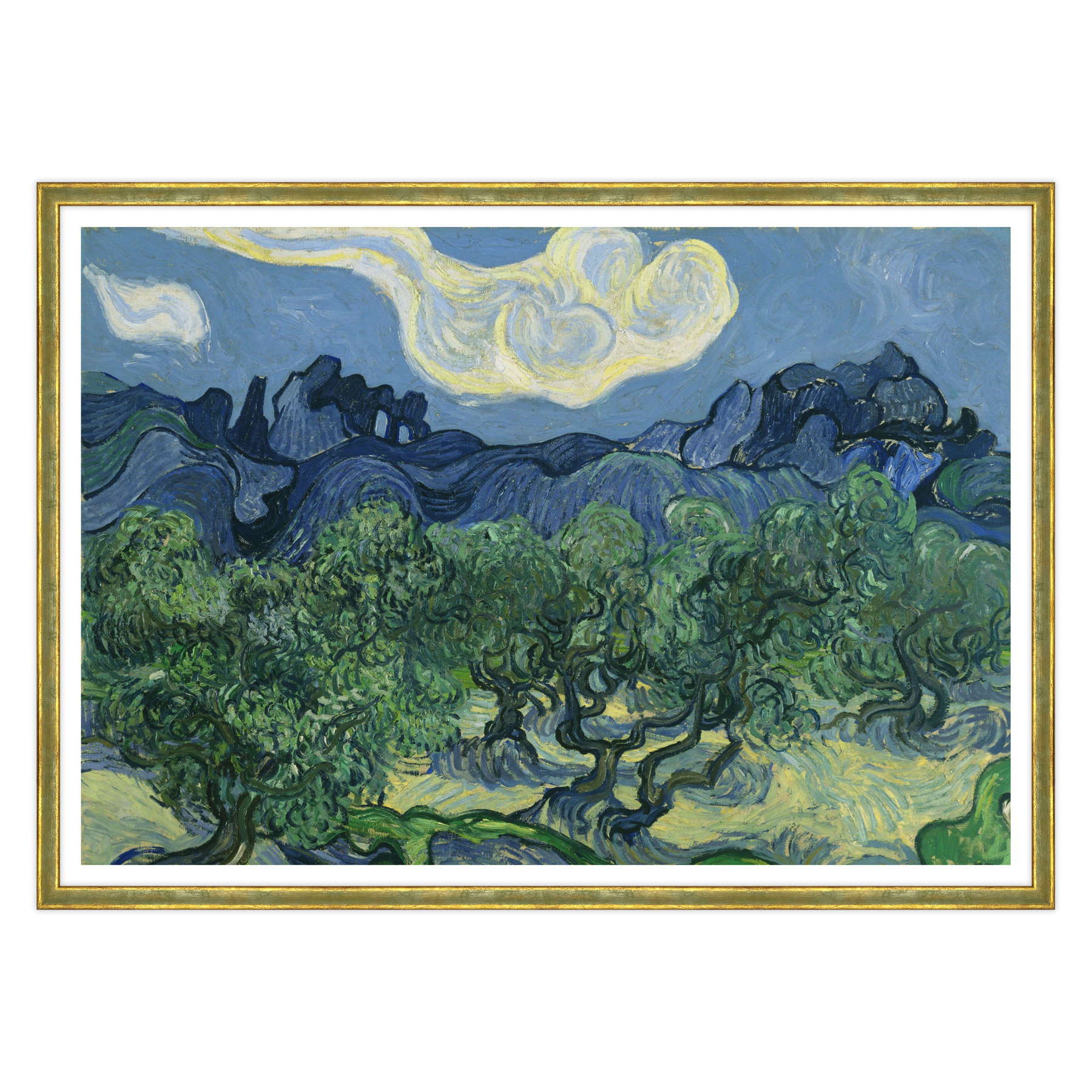 Van Gogh - Ulivi con le Alpilles sullo sfondo