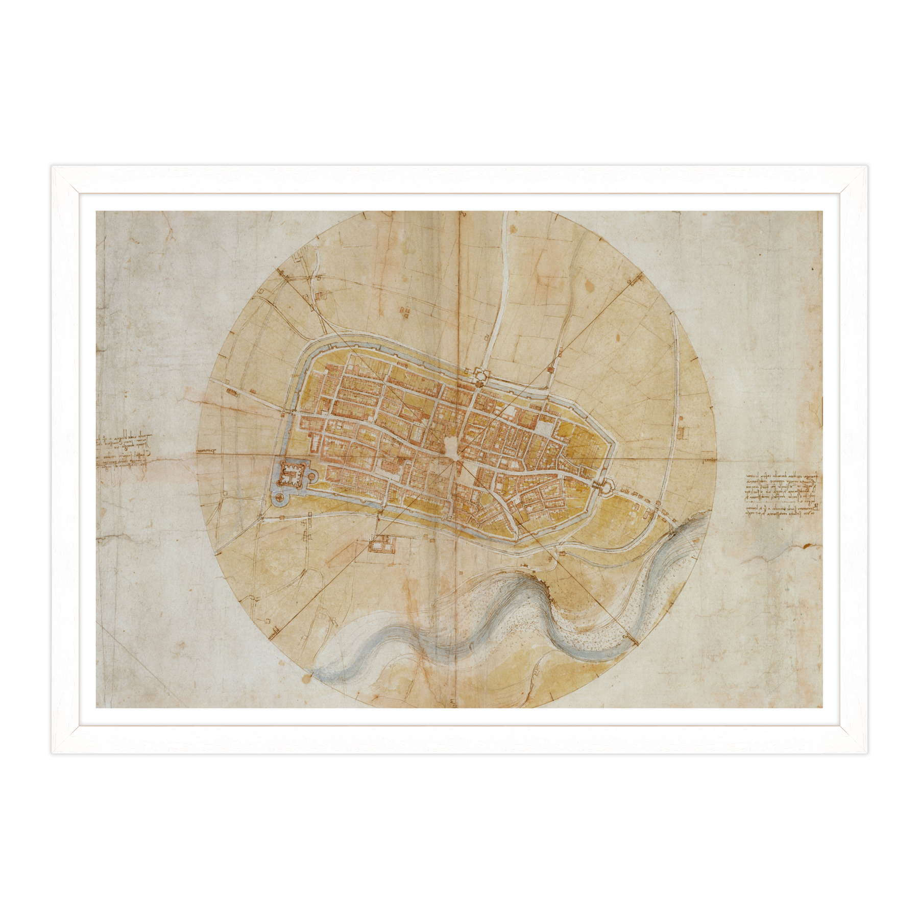 Leonardo Da Vinci - Pianta di Imola