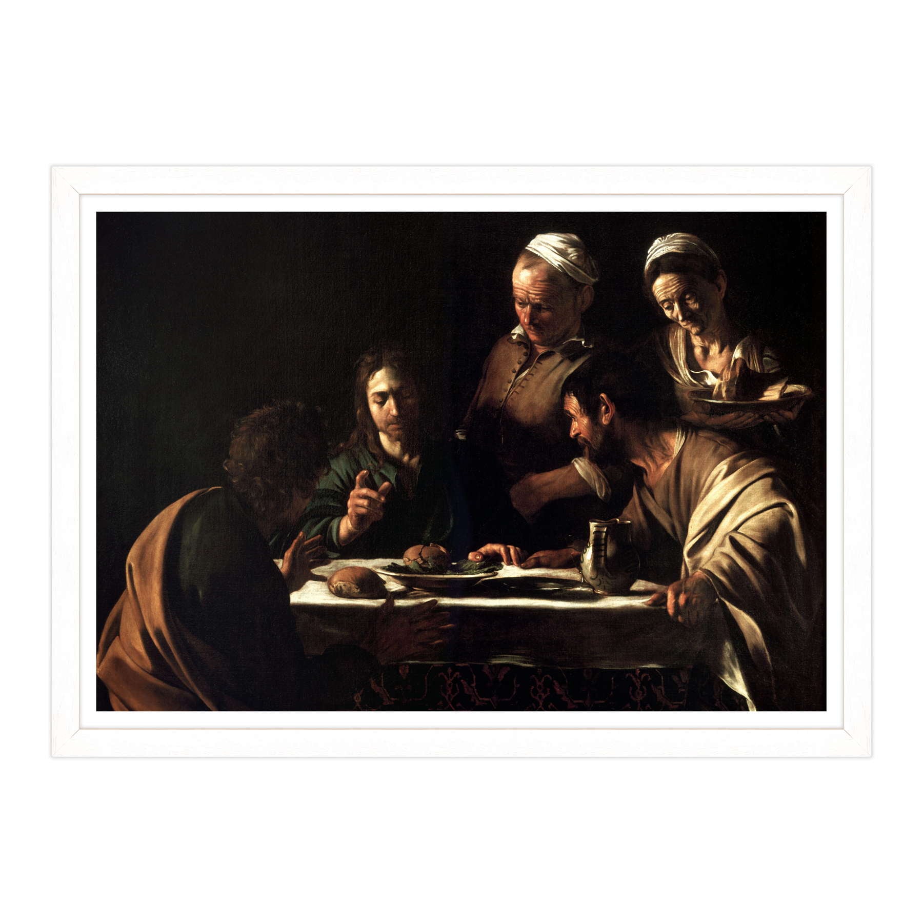 Caravaggio - Cena in Emmaus Stupore
