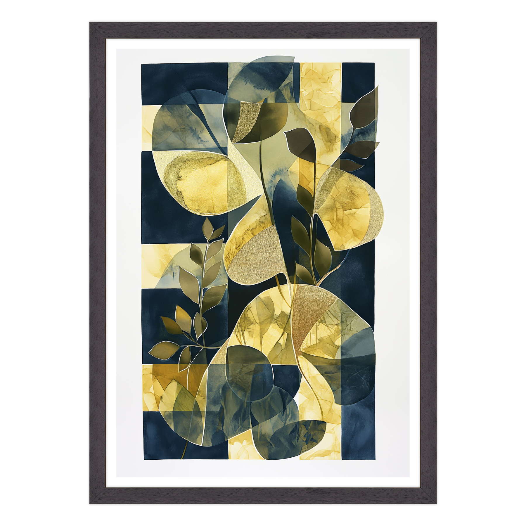 Natura Astratta in Oro e Ombra