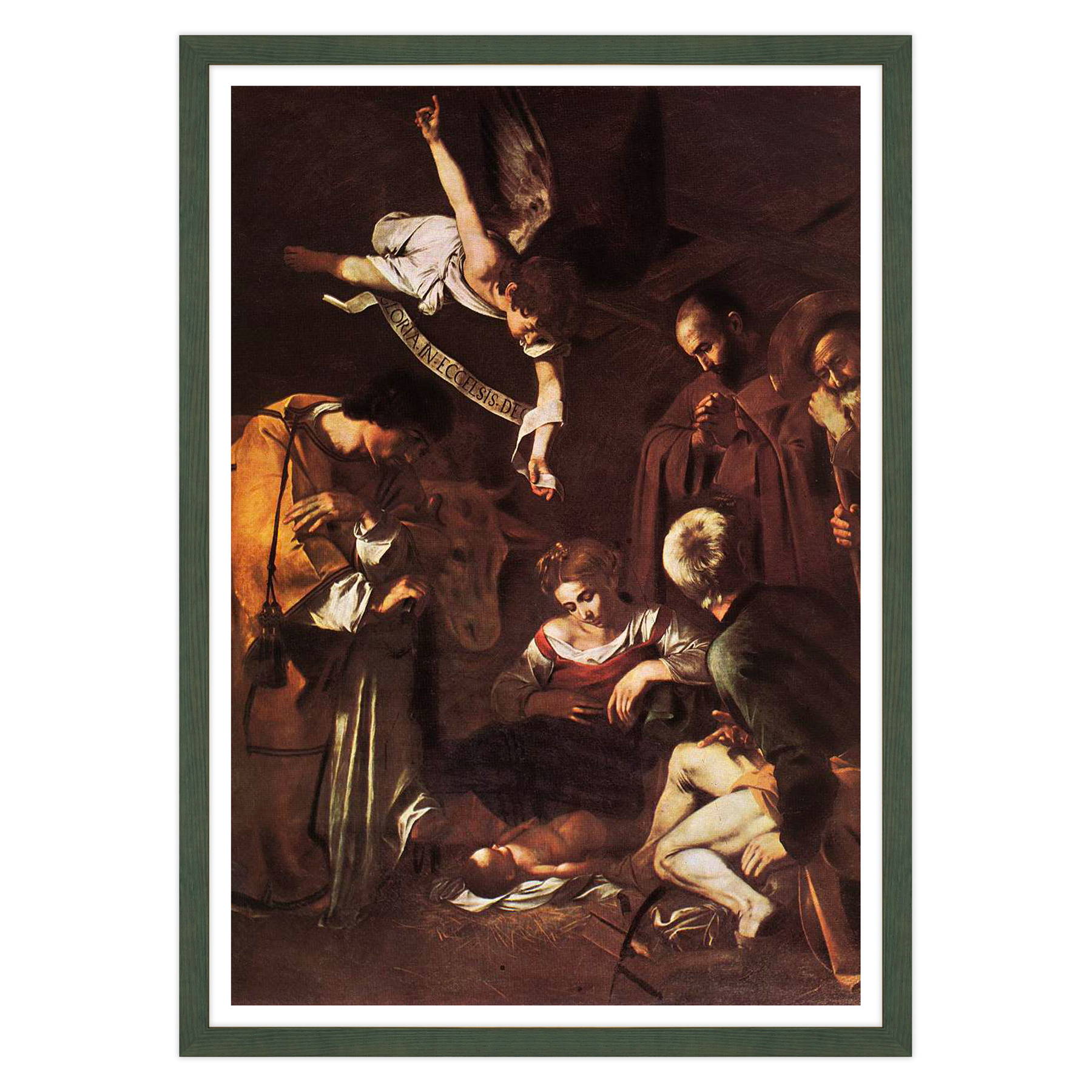 Caravaggio - Natività con i santi Lorenzo e Francesco d'Assisi