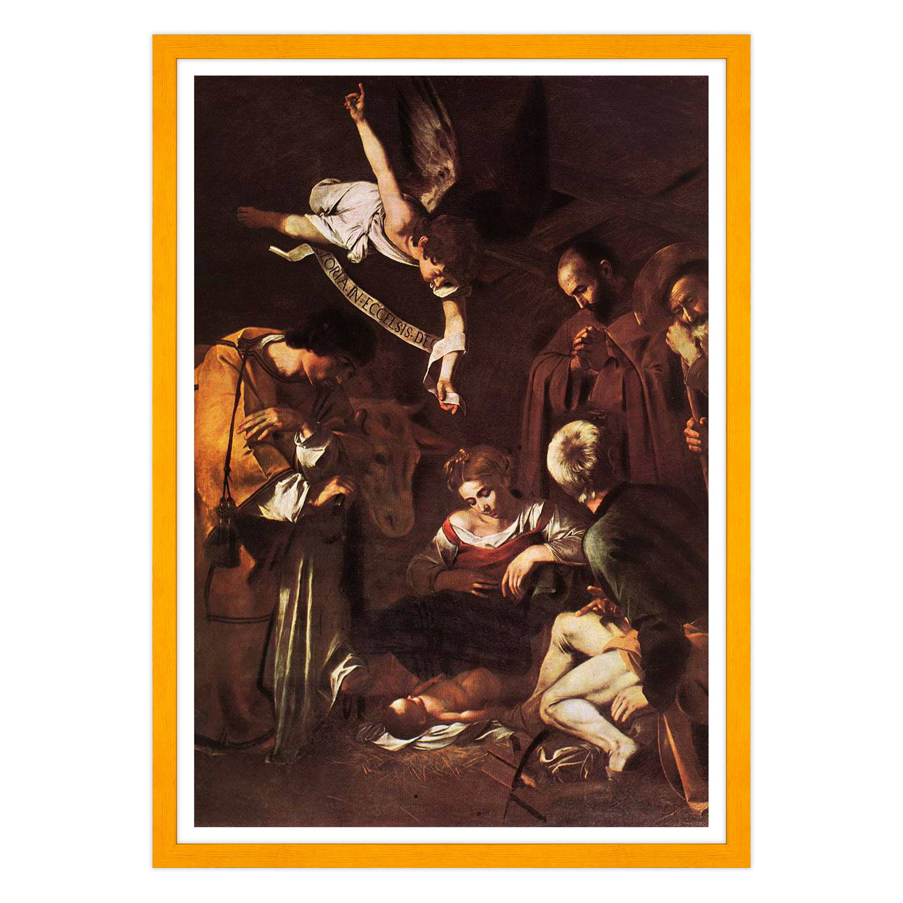 Caravaggio - Natività con i santi Lorenzo e Francesco d'Assisi