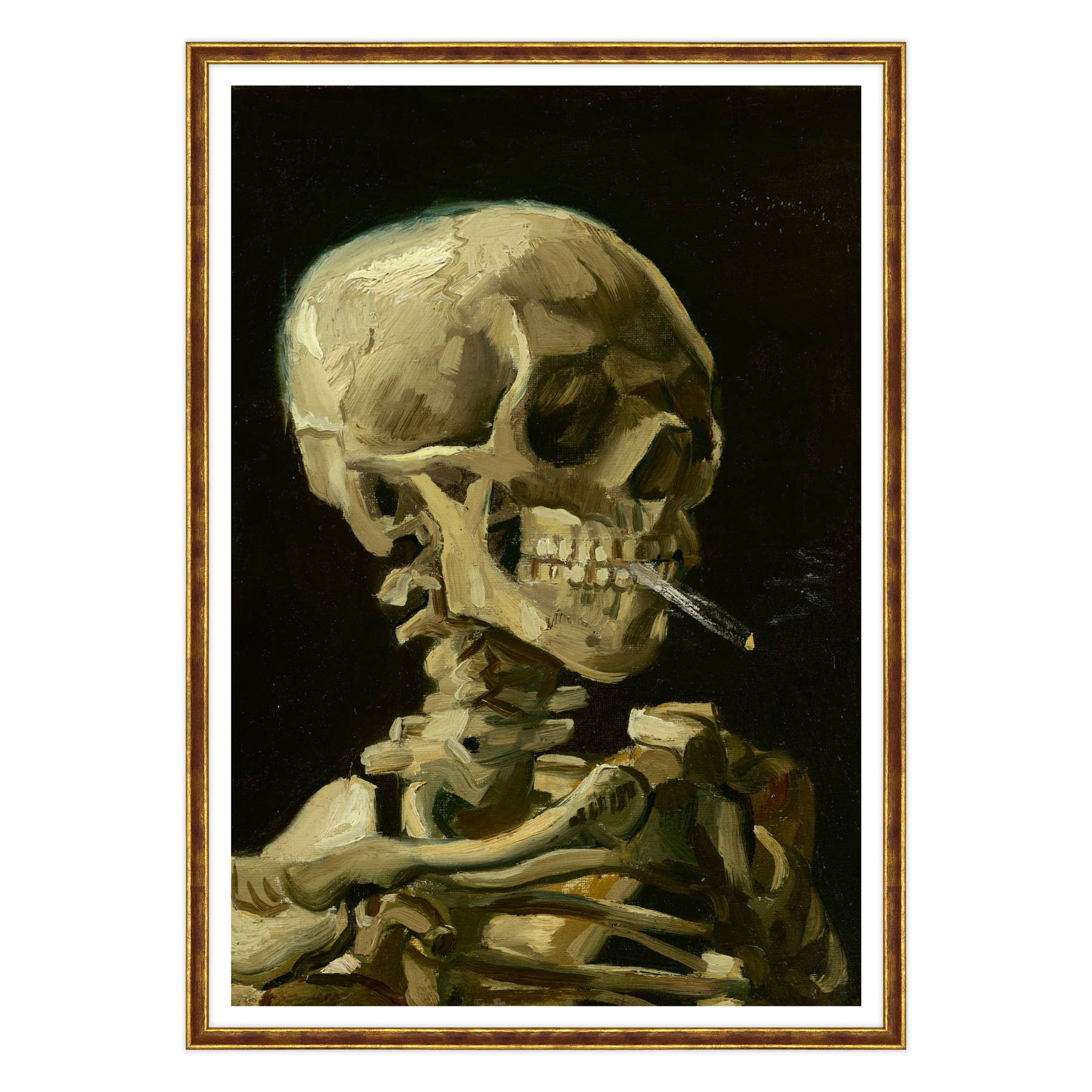 Van Gogh - Teschio con sigaretta accesa