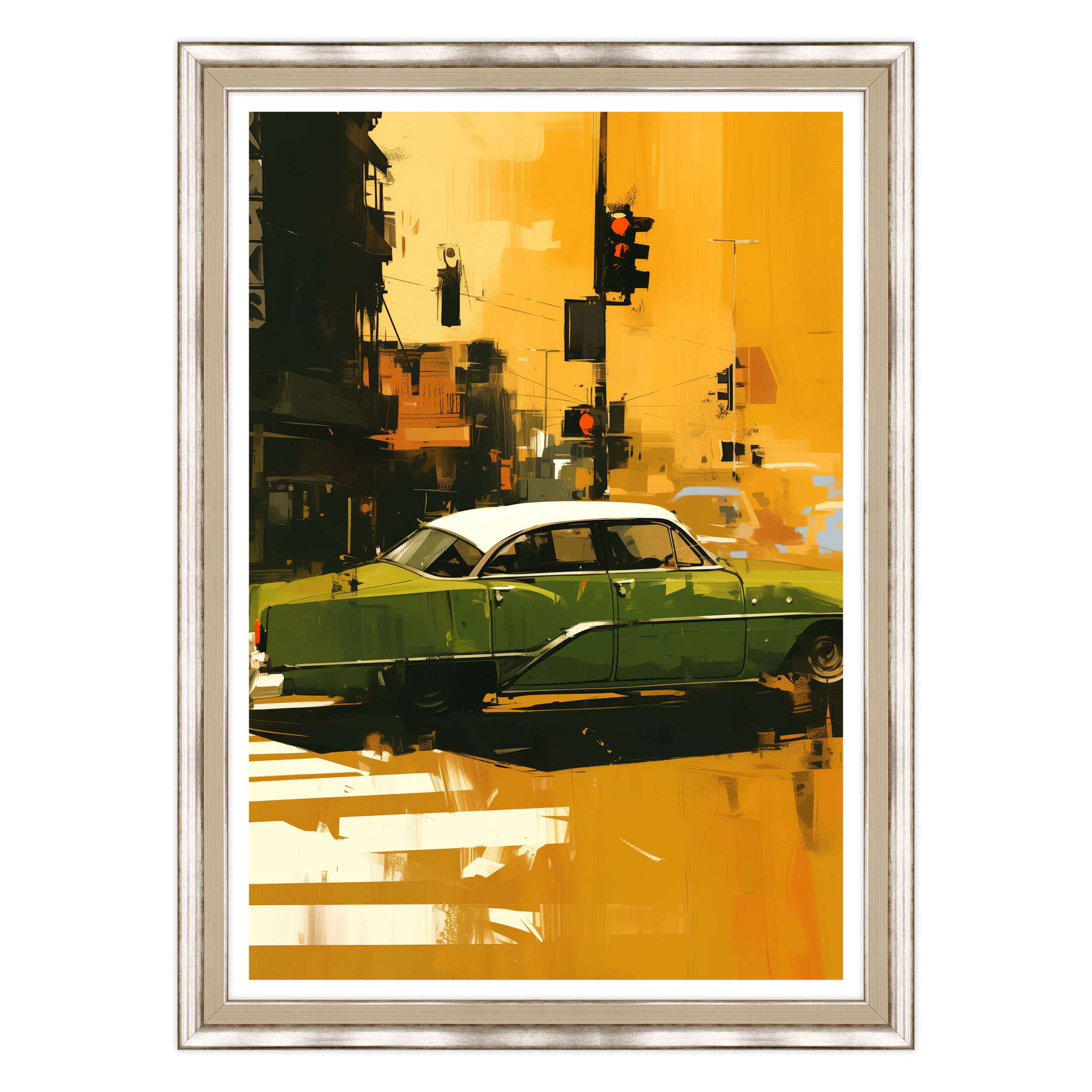 Attraversamento Vintage: Epoca Verde su Strisce