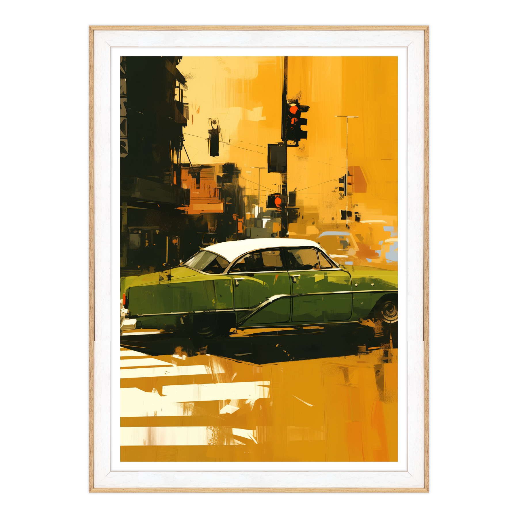 Attraversamento Vintage: Epoca Verde su Strisce