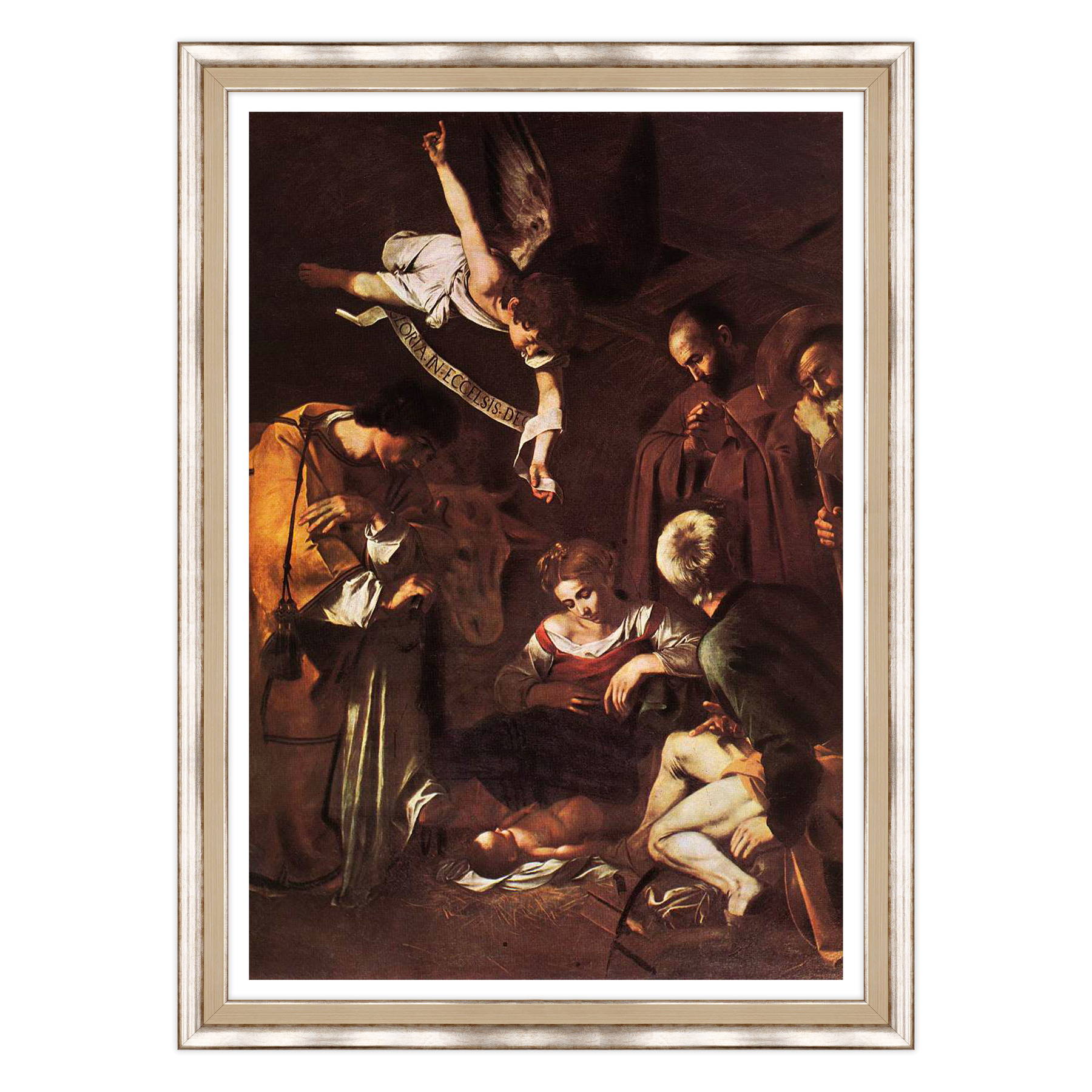 Caravaggio - Natività con i santi Lorenzo e Francesco d'Assisi