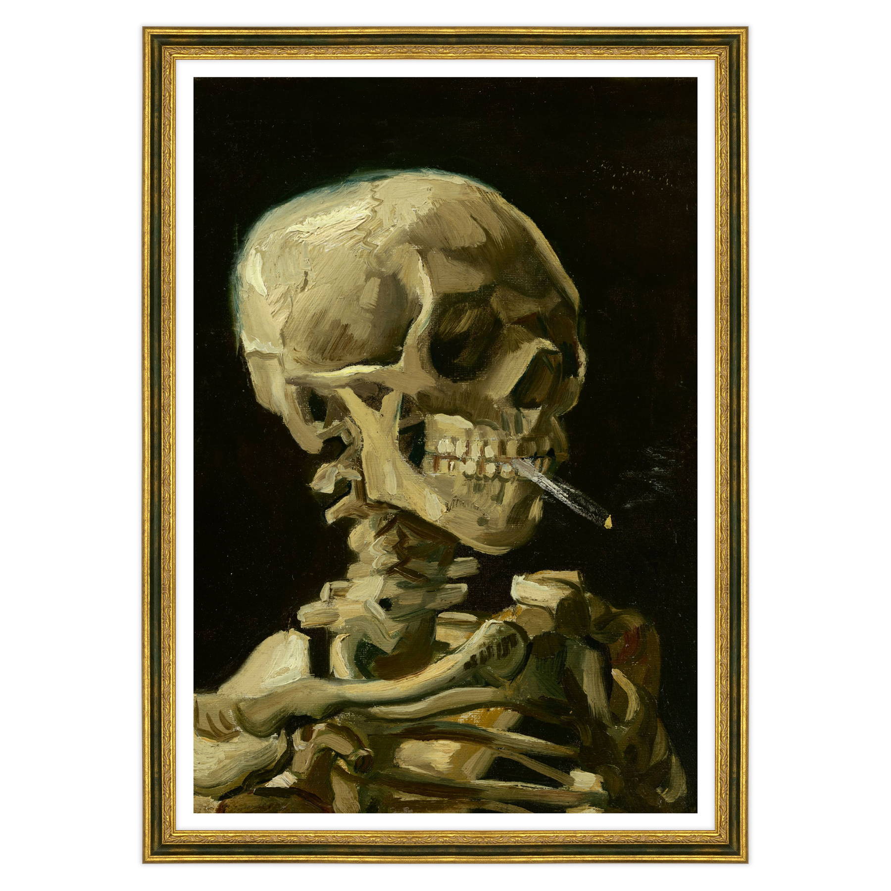 Van Gogh - Teschio con sigaretta accesa