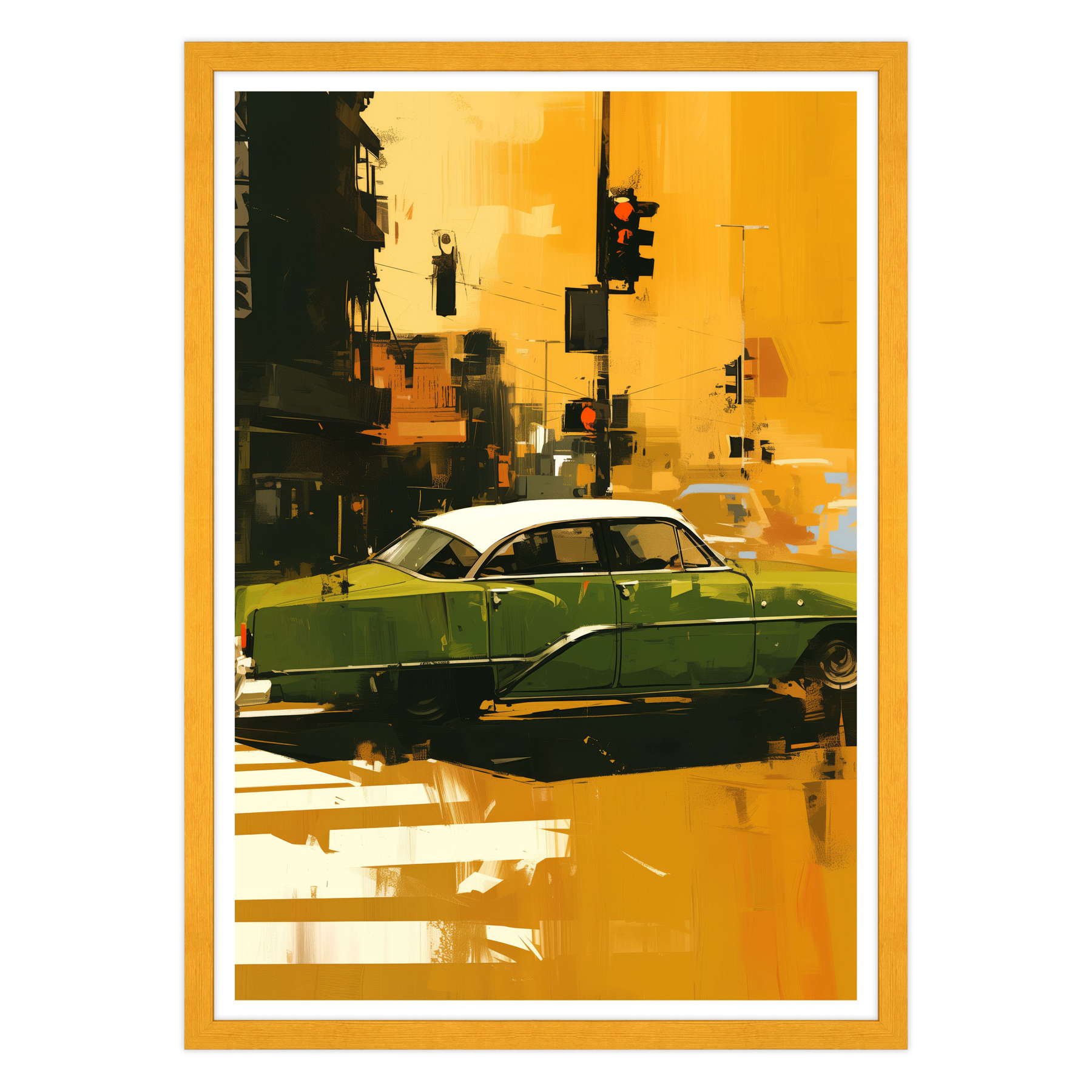 Attraversamento Vintage: Epoca Verde su Strisce