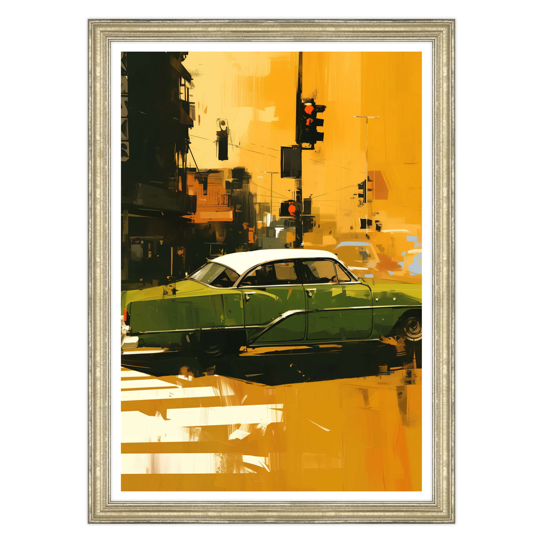 Attraversamento Vintage: Epoca Verde su Strisce