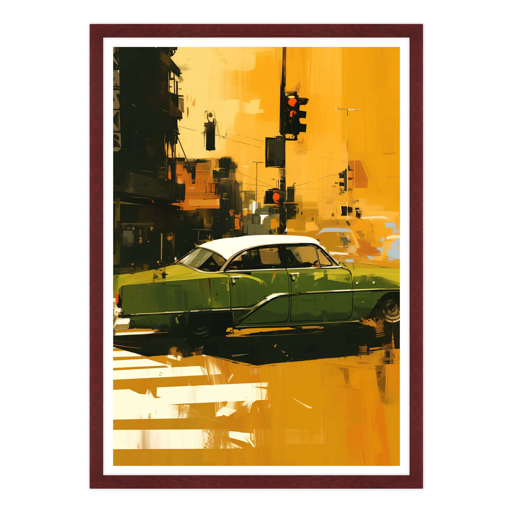 Attraversamento Vintage: Epoca Verde su Strisce