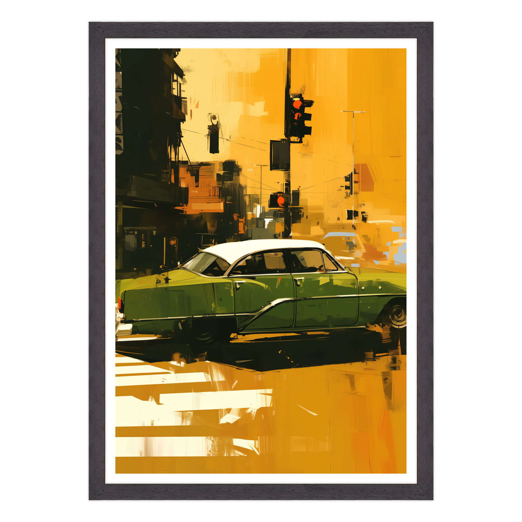 Attraversamento Vintage: Epoca Verde su Strisce