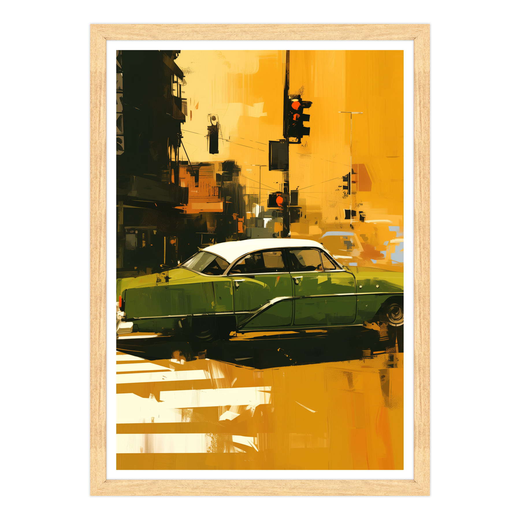 Attraversamento Vintage: Epoca Verde su Strisce