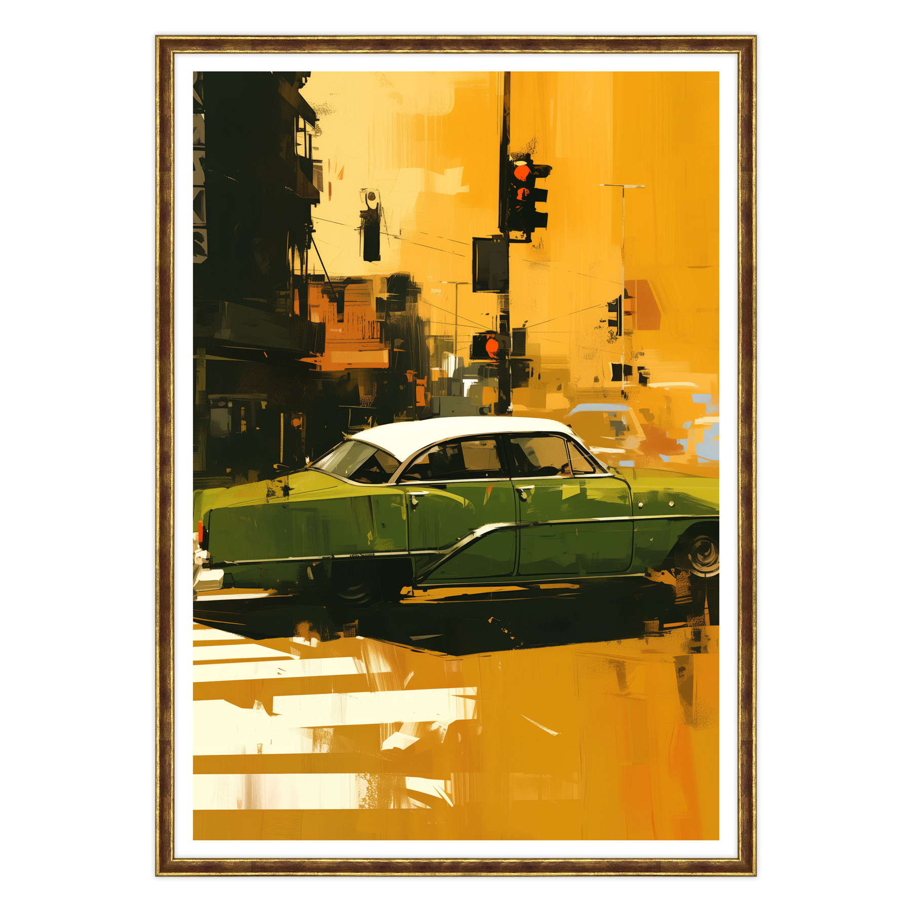 Attraversamento Vintage: Epoca Verde su Strisce