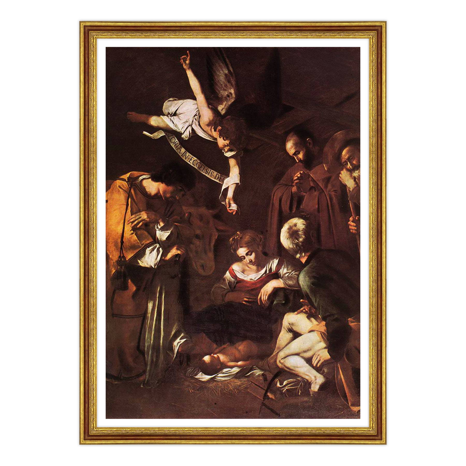 Caravaggio - Natività con i santi Lorenzo e Francesco d'Assisi