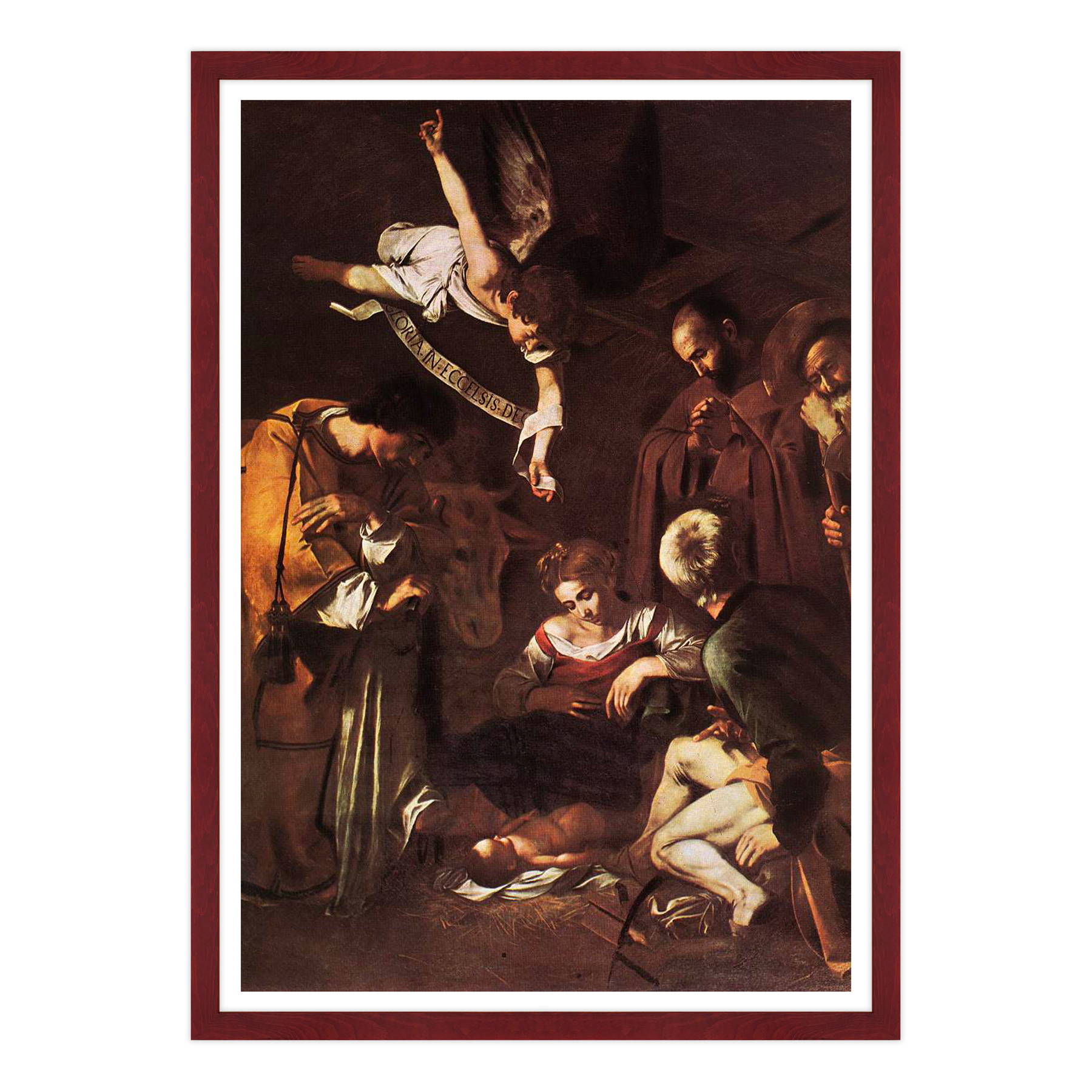 Caravaggio - Natività con i santi Lorenzo e Francesco d'Assisi