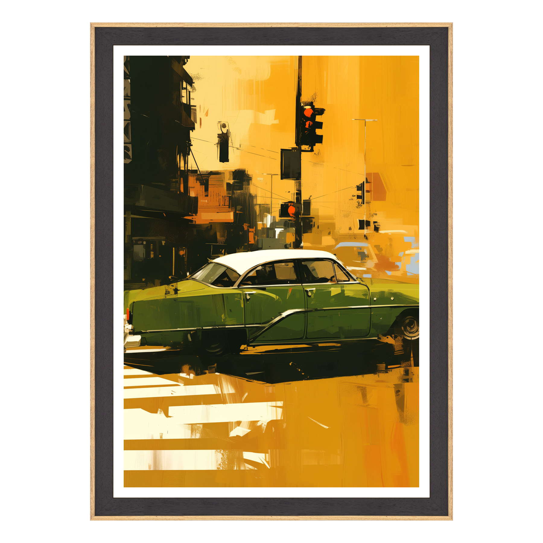 Attraversamento Vintage: Epoca Verde su Strisce