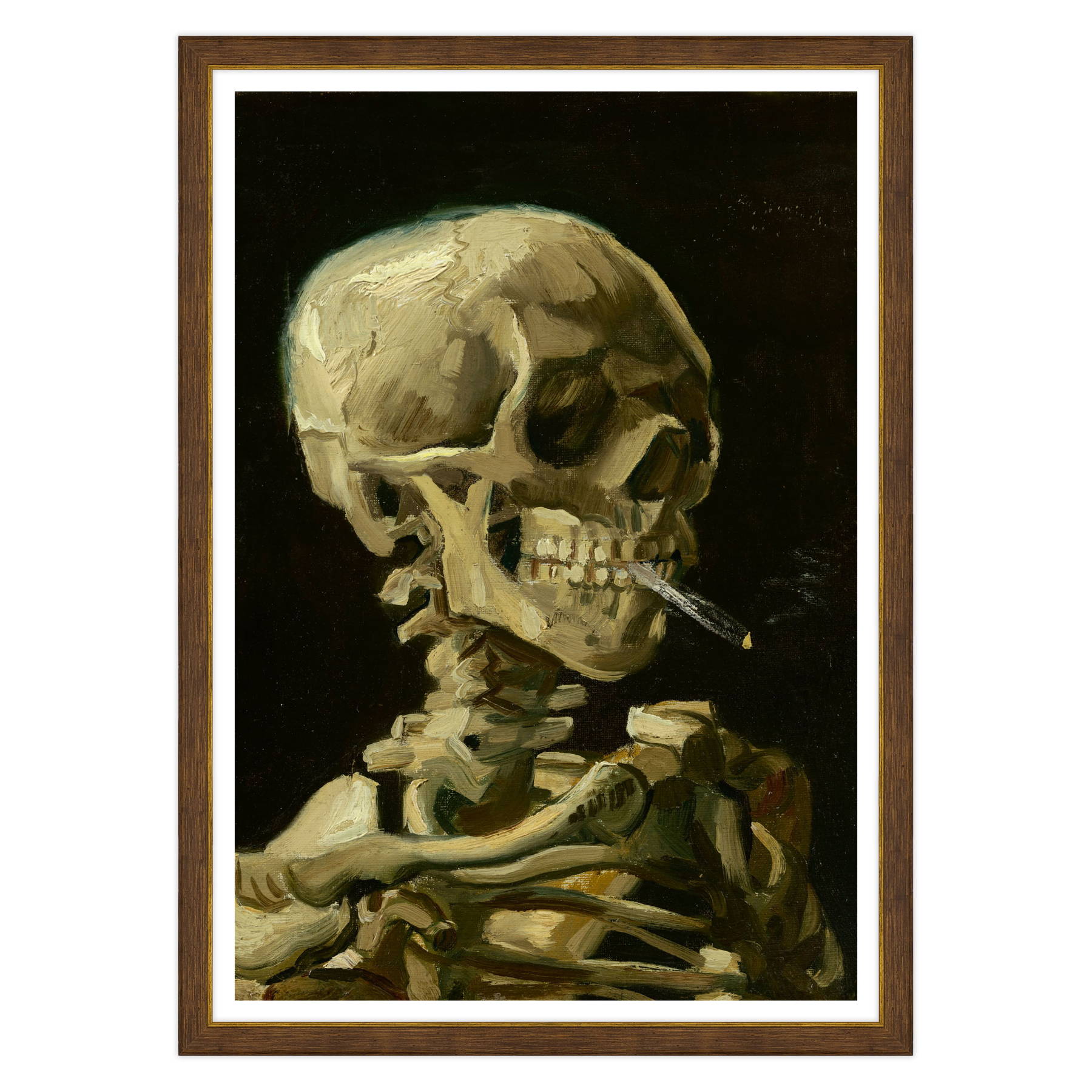 Van Gogh - Teschio con sigaretta accesa