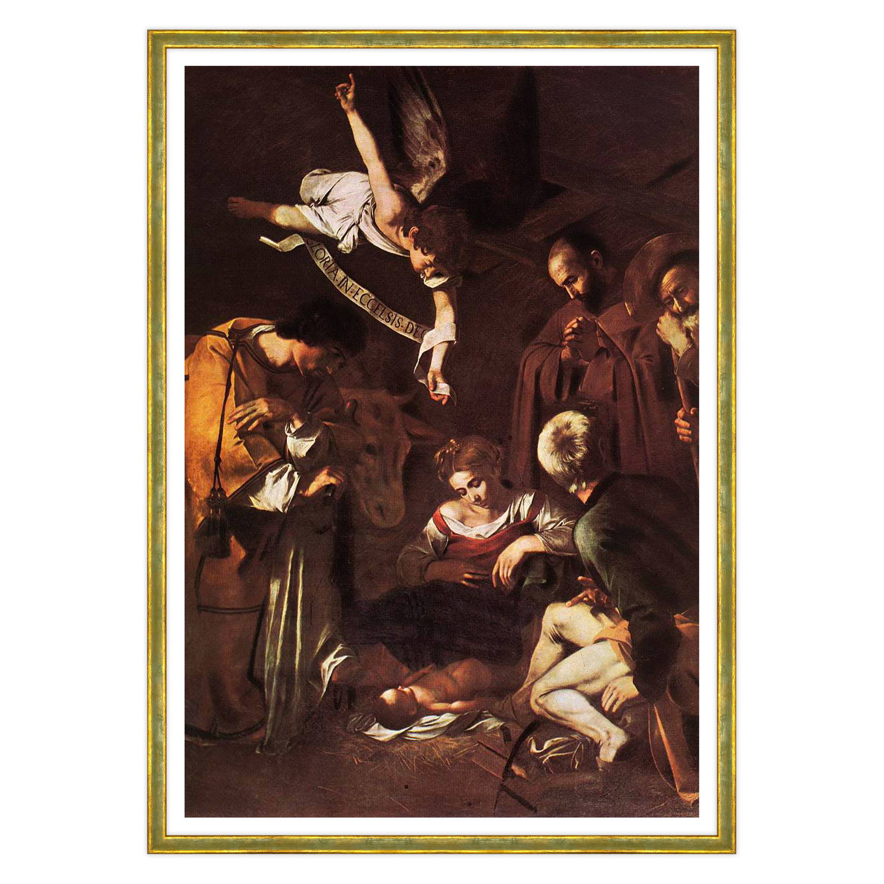 Caravaggio - Natività con i santi Lorenzo e Francesco d'Assisi