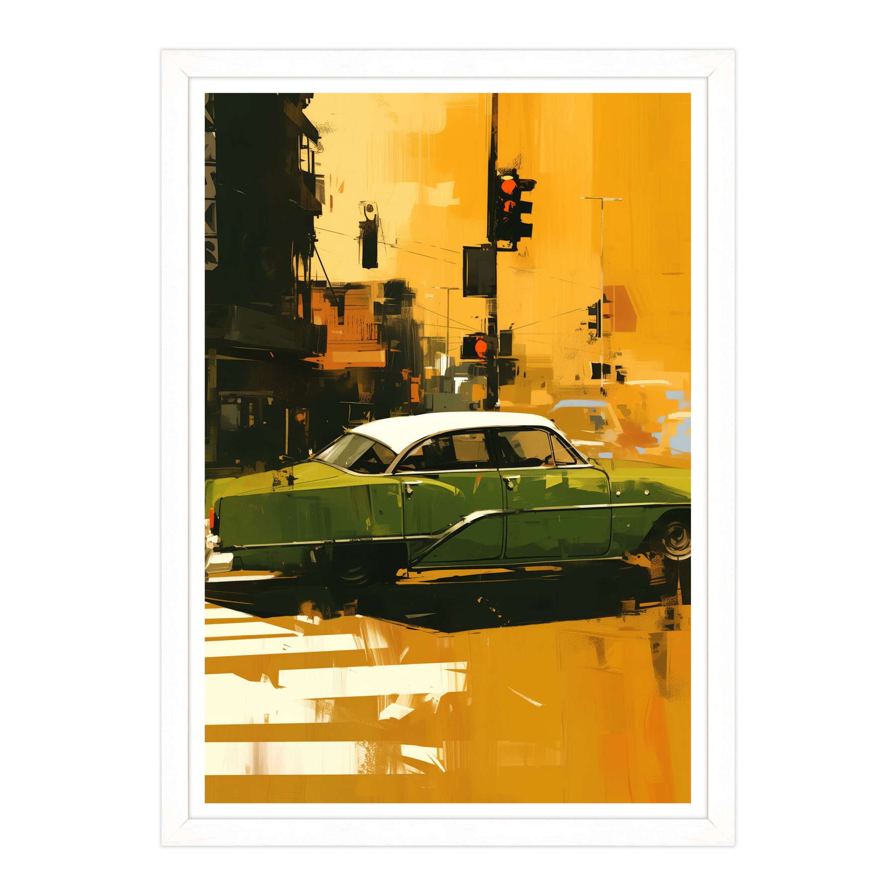 Attraversamento Vintage: Epoca Verde su Strisce