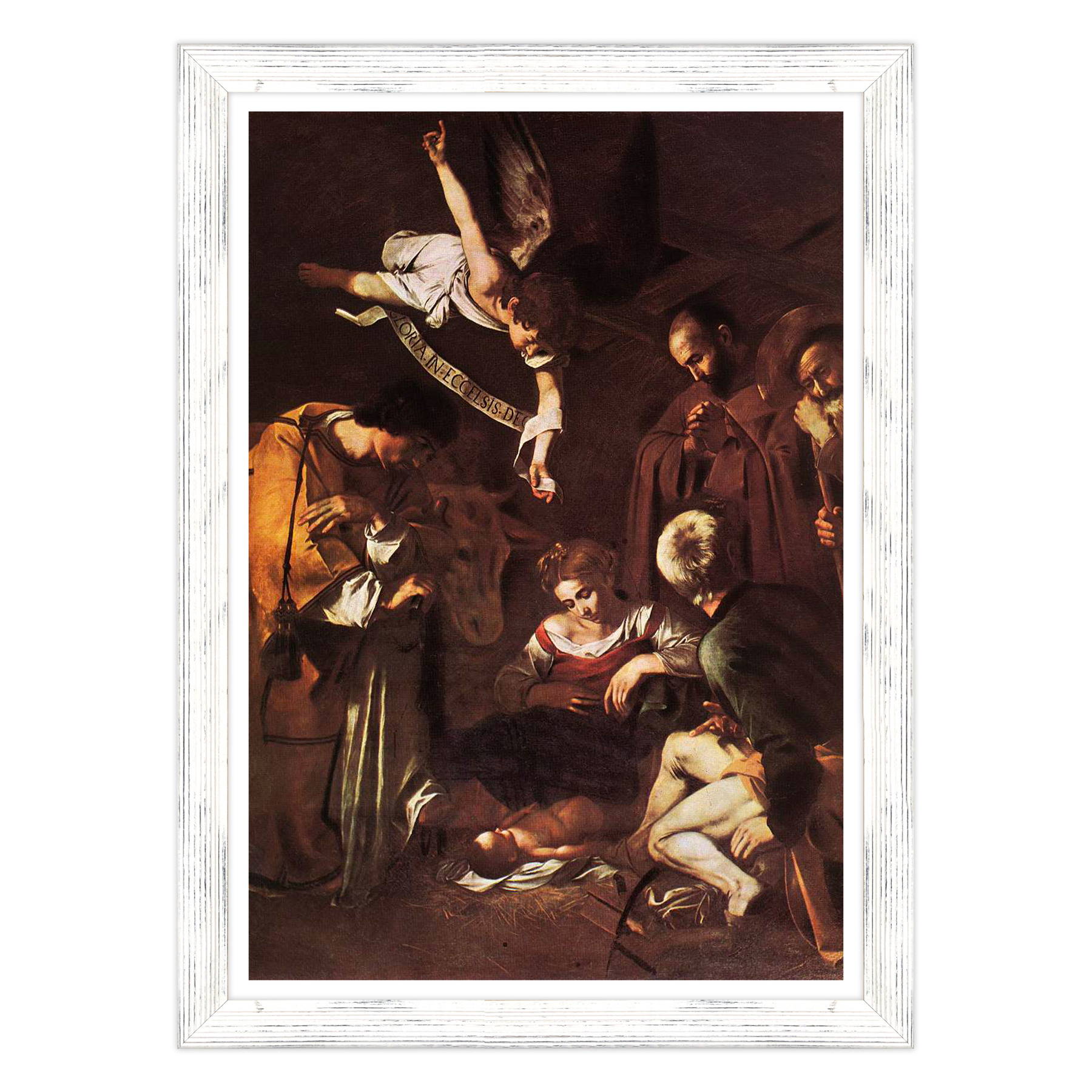 Caravaggio - Natività con i santi Lorenzo e Francesco d'Assisi