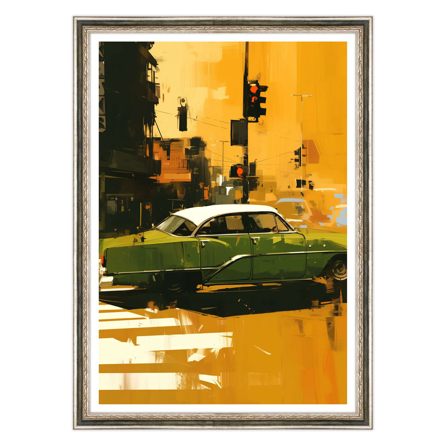 Attraversamento Vintage: Epoca Verde su Strisce