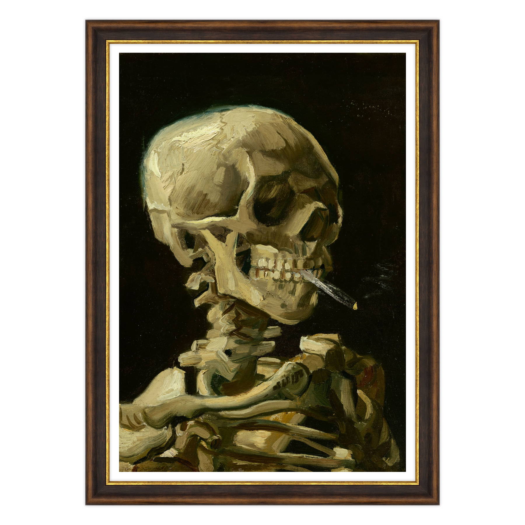 Van Gogh - Teschio con sigaretta accesa