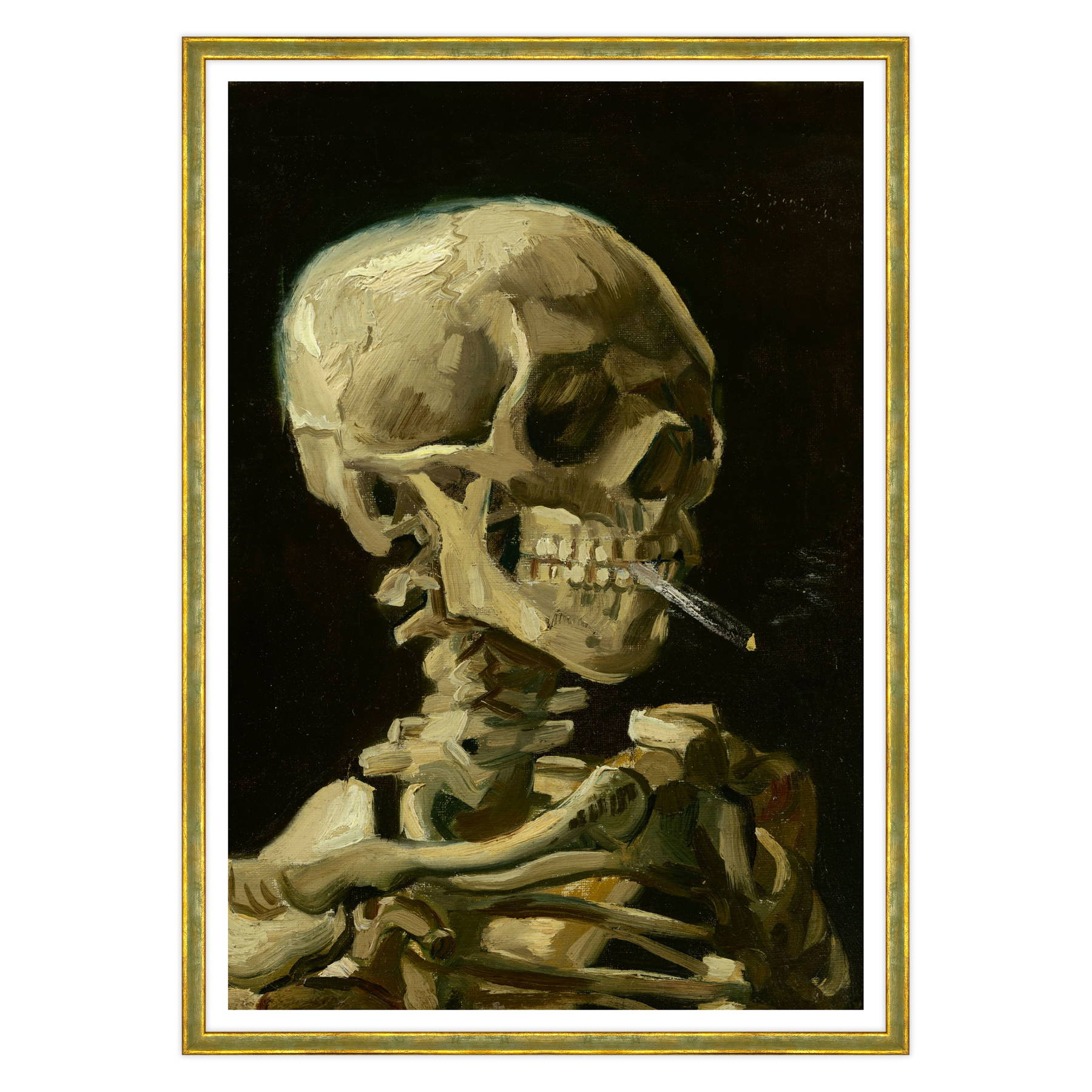 Van Gogh - Teschio con sigaretta accesa