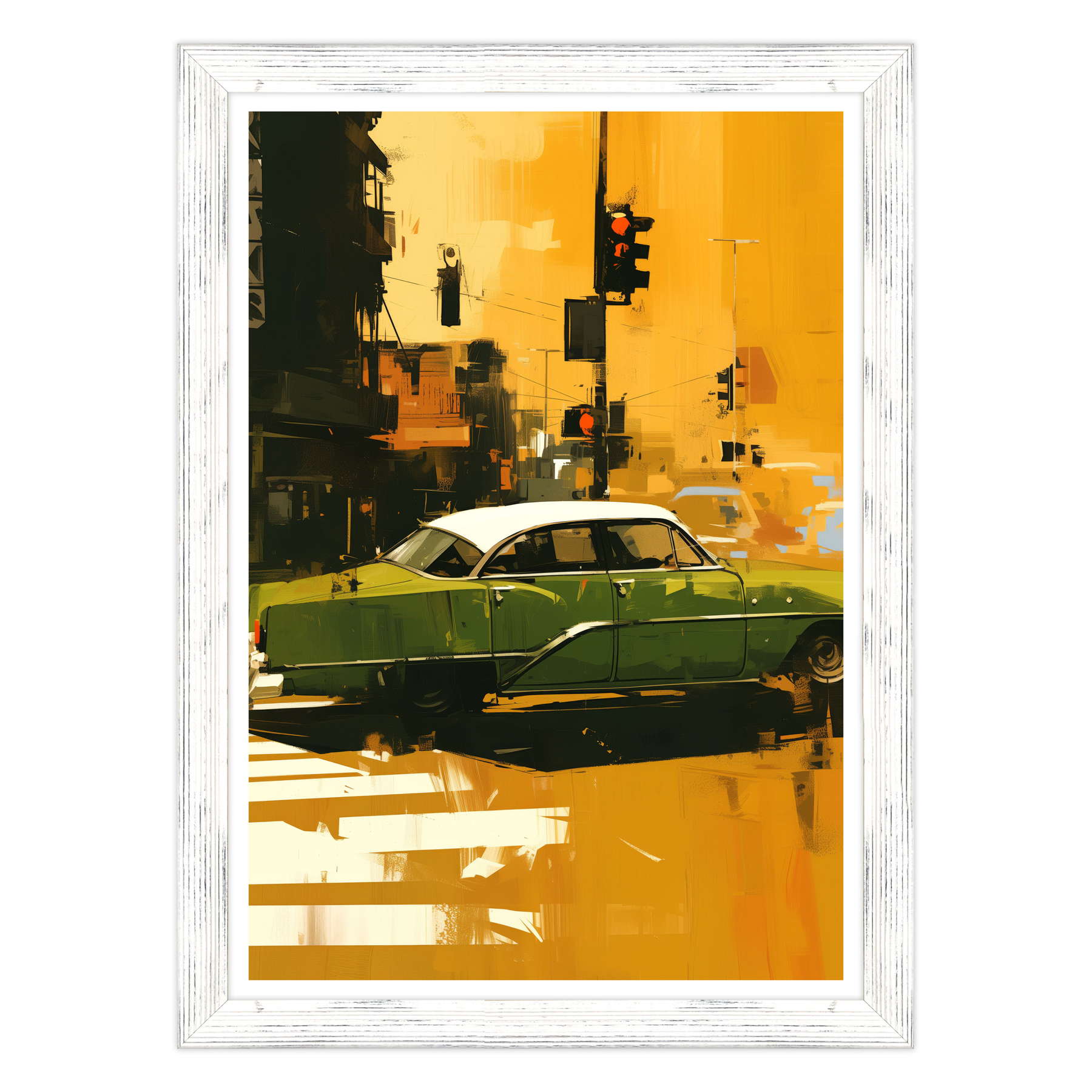 Attraversamento Vintage: Epoca Verde su Strisce