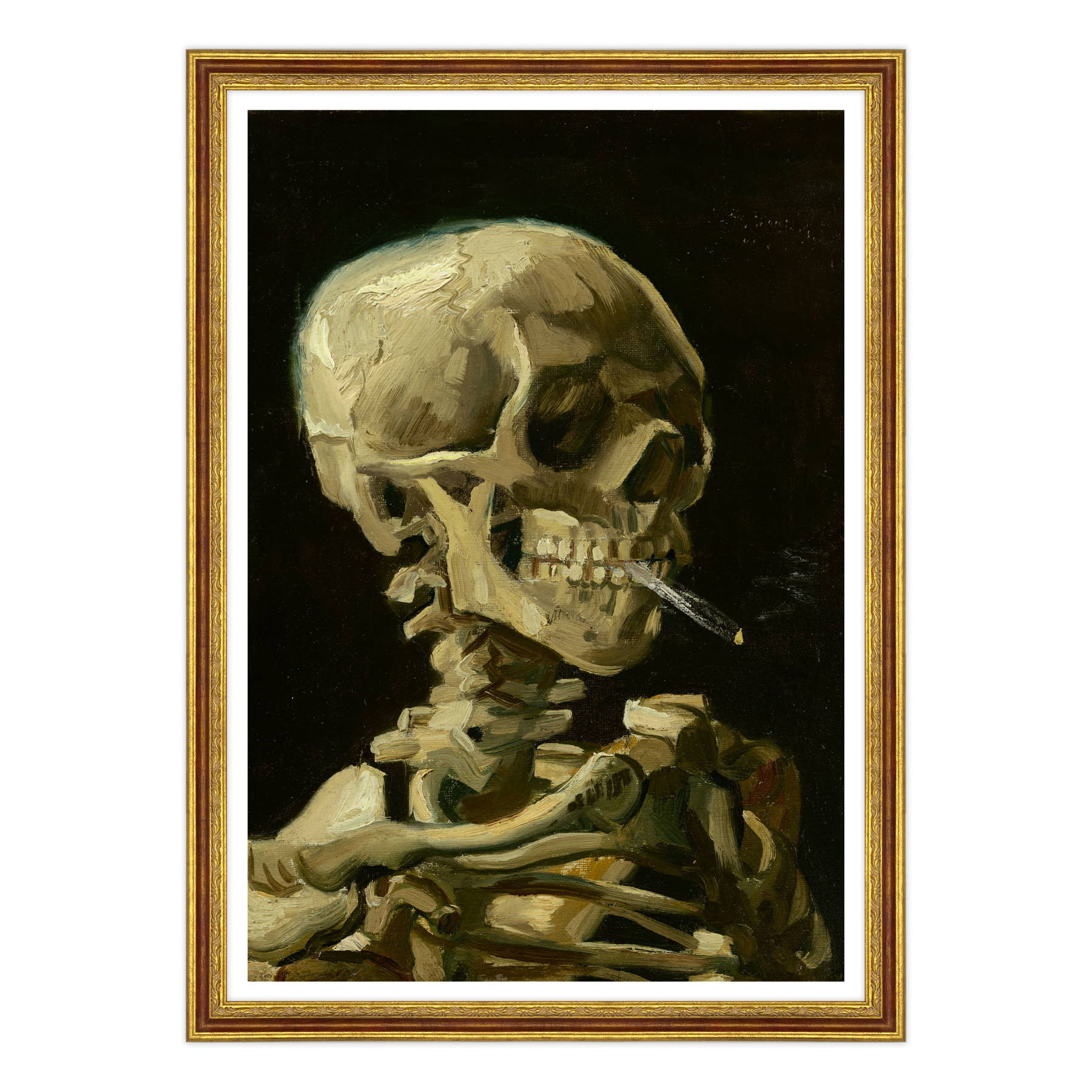 Van Gogh - Teschio con sigaretta accesa