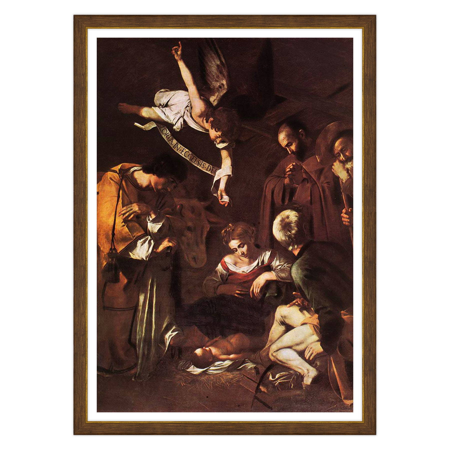Caravaggio - Natività con i santi Lorenzo e Francesco d'Assisi