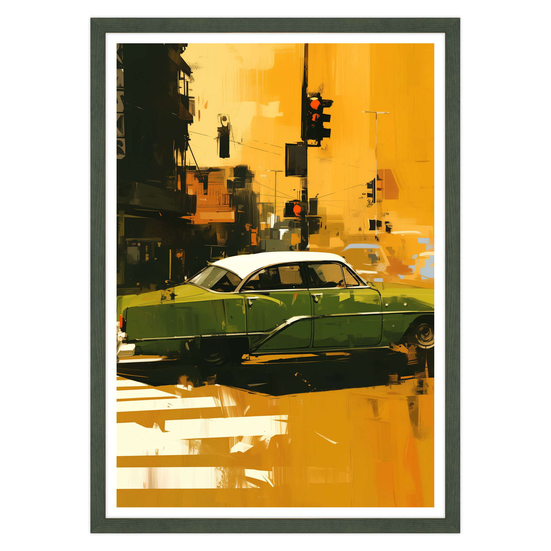 Attraversamento Vintage: Epoca Verde su Strisce