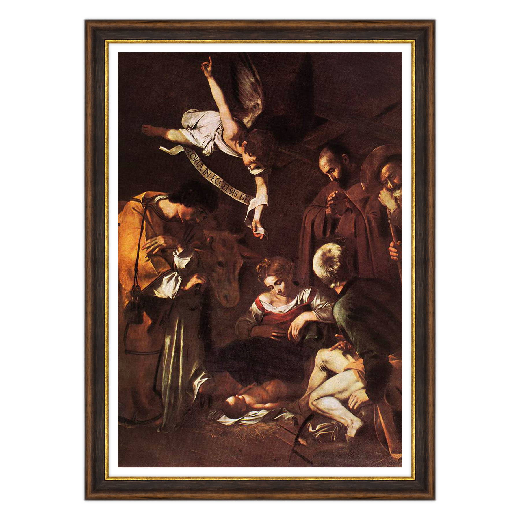 Caravaggio - Natività con i santi Lorenzo e Francesco d'Assisi