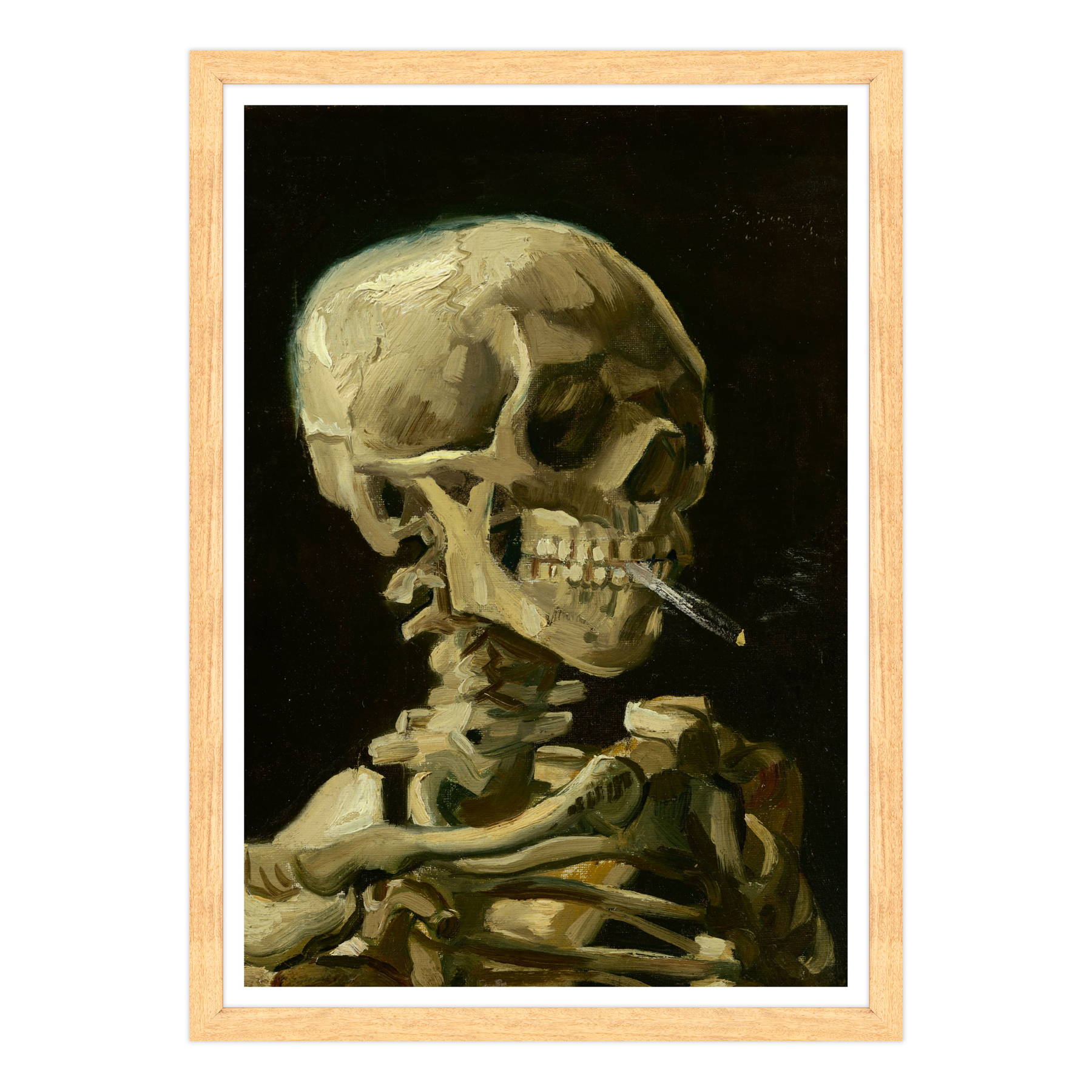Van Gogh - Teschio con sigaretta accesa