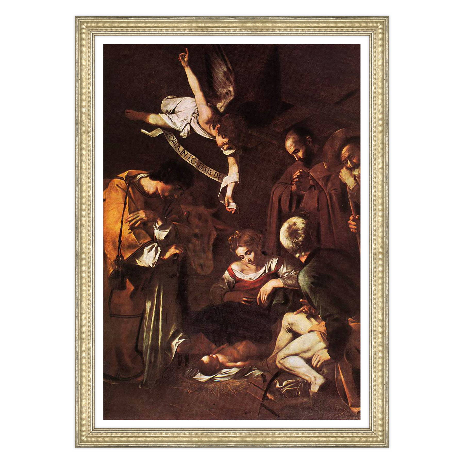 Caravaggio - Natività con i santi Lorenzo e Francesco d'Assisi
