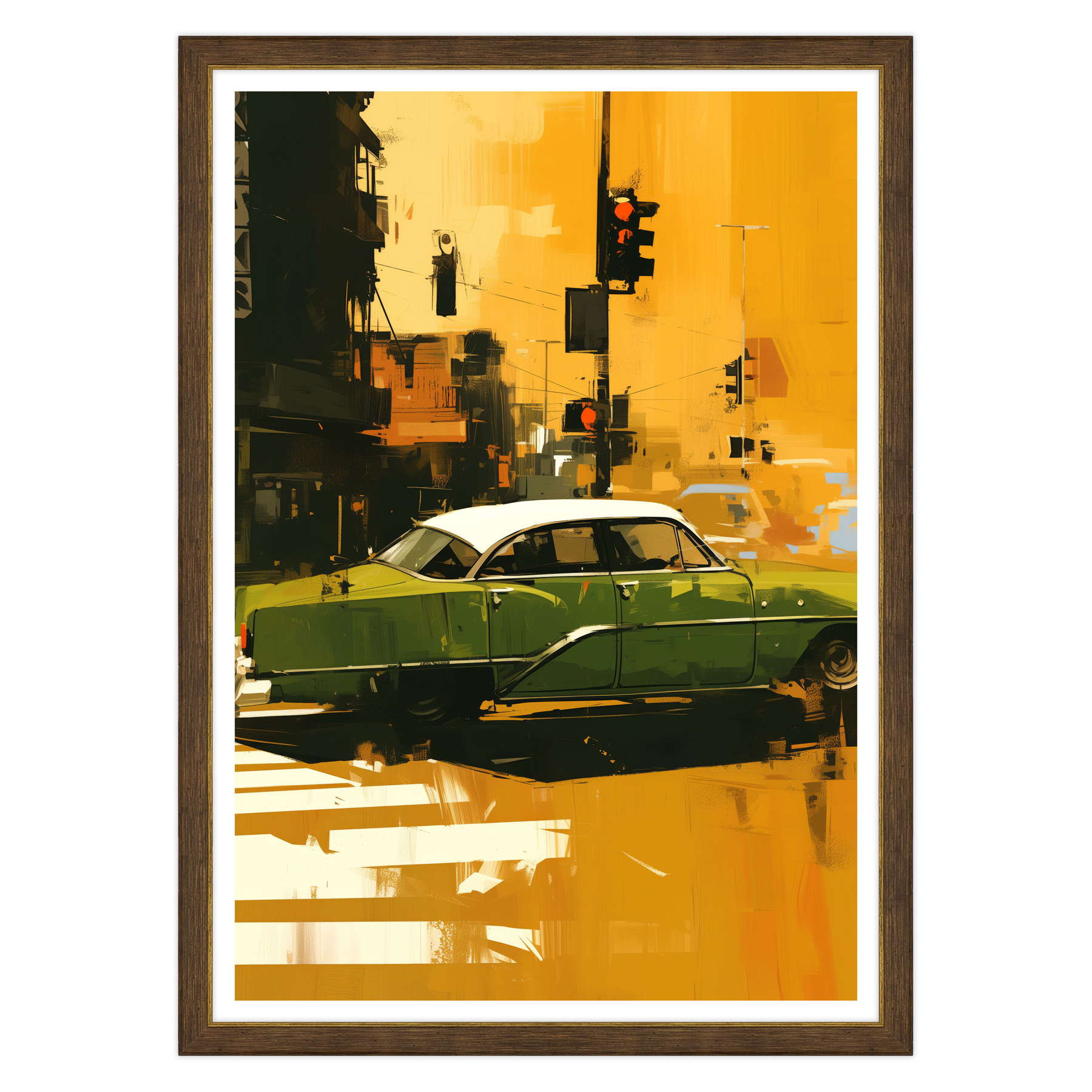 Attraversamento Vintage: Epoca Verde su Strisce