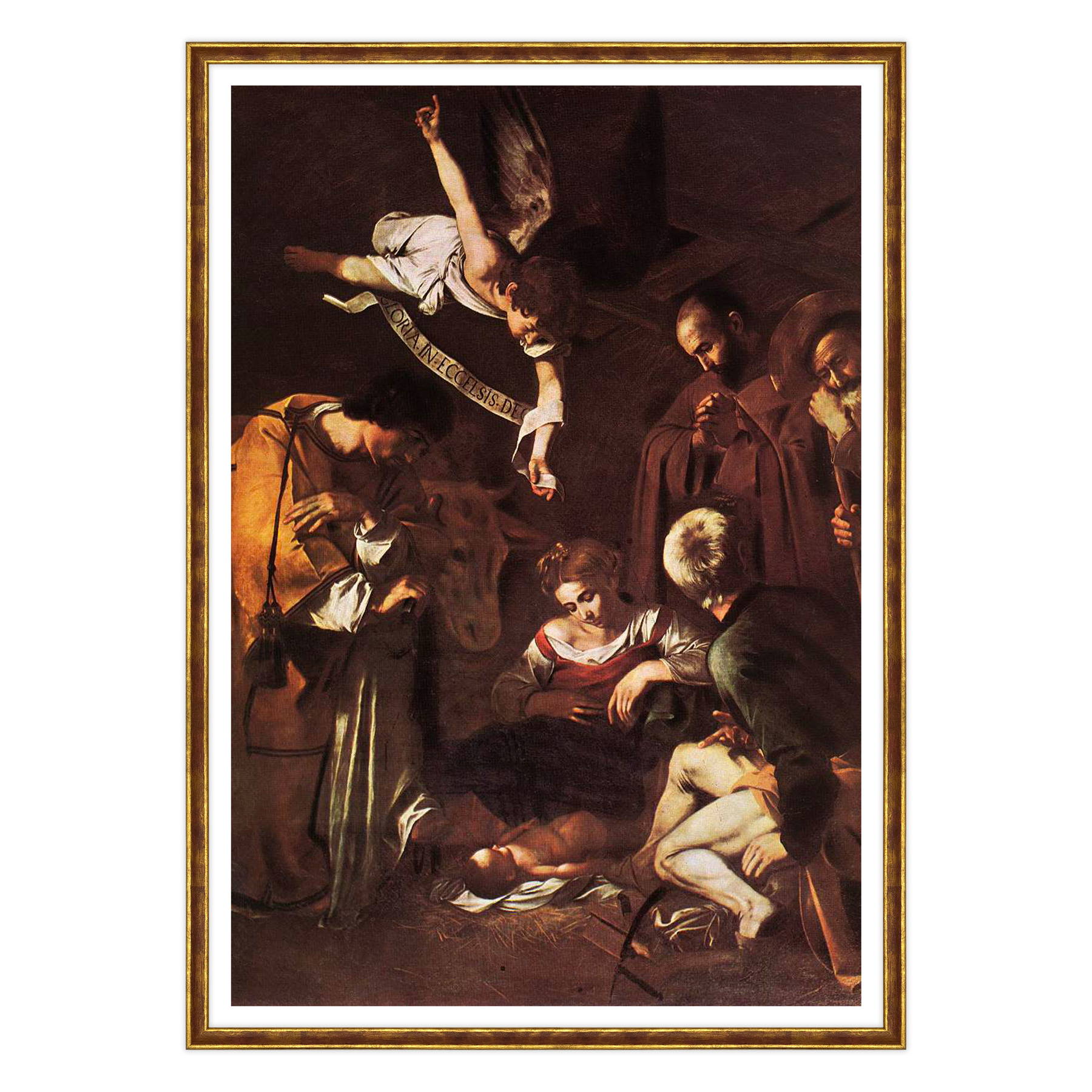 Caravaggio - Natività con i santi Lorenzo e Francesco d'Assisi
