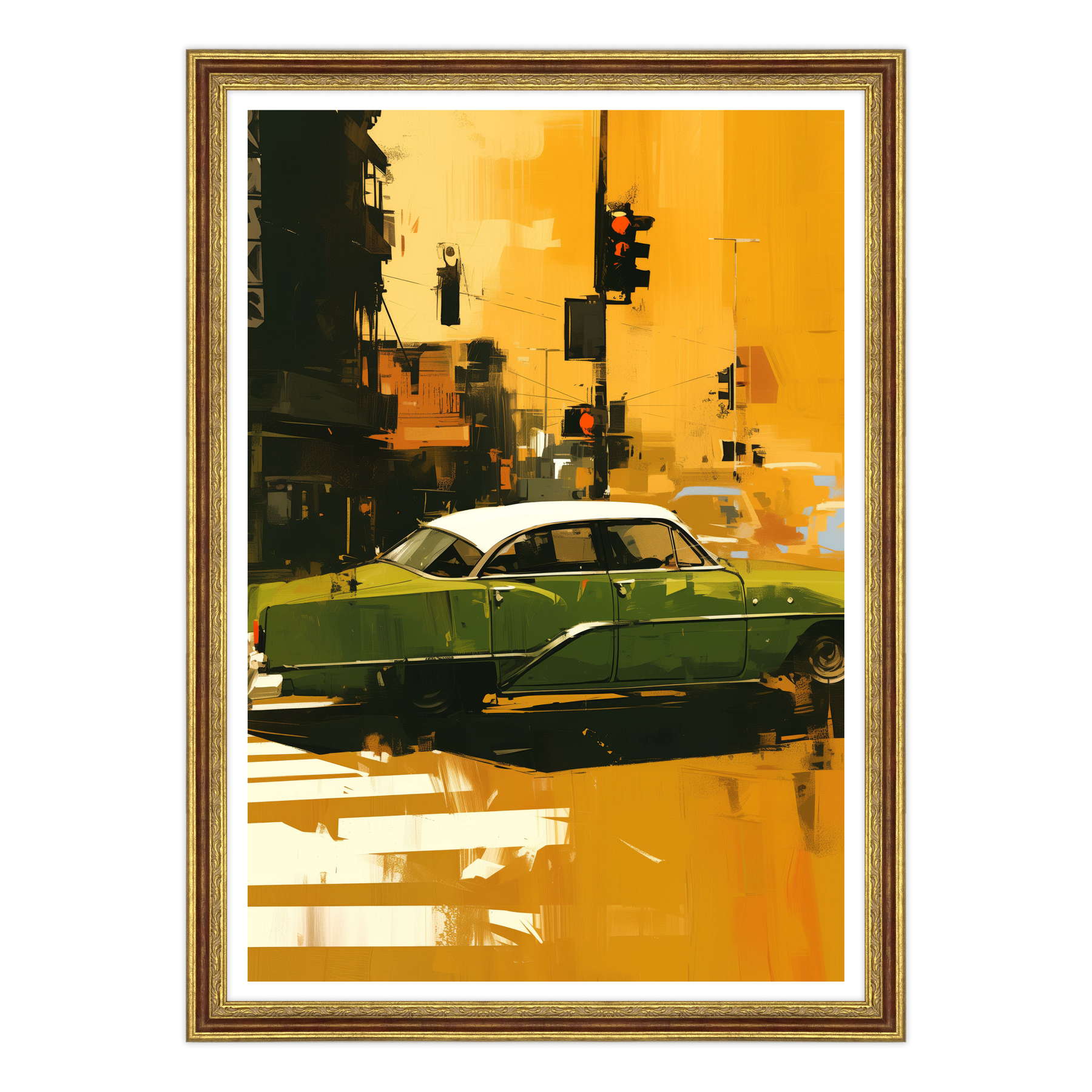 Attraversamento Vintage: Epoca Verde su Strisce