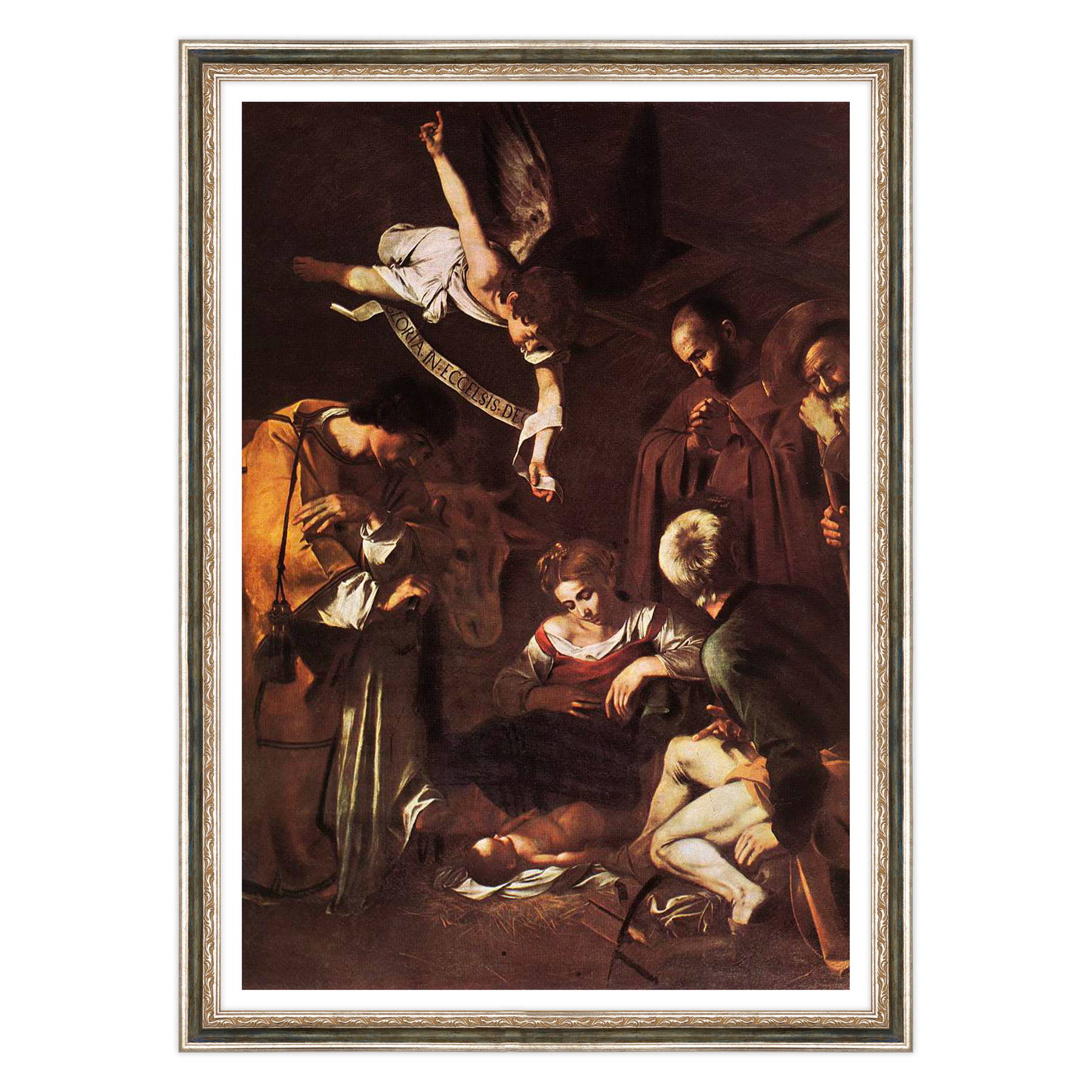 Caravaggio - Natività con i santi Lorenzo e Francesco d'Assisi